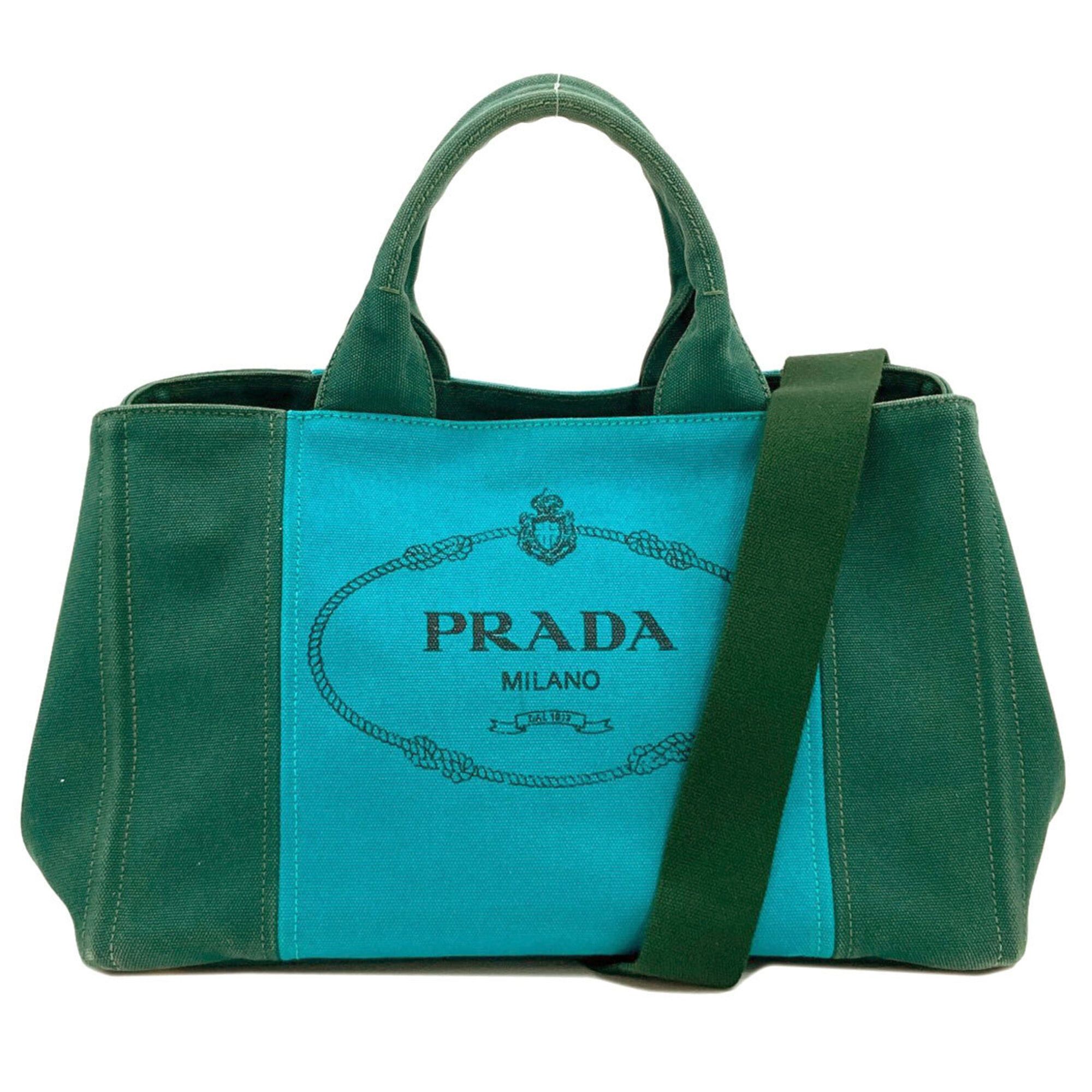 Prada Prada Canapa 2-Way Handbag, Canvas, Women's PRADA Size ONE SIZE - 1 Thumbnail