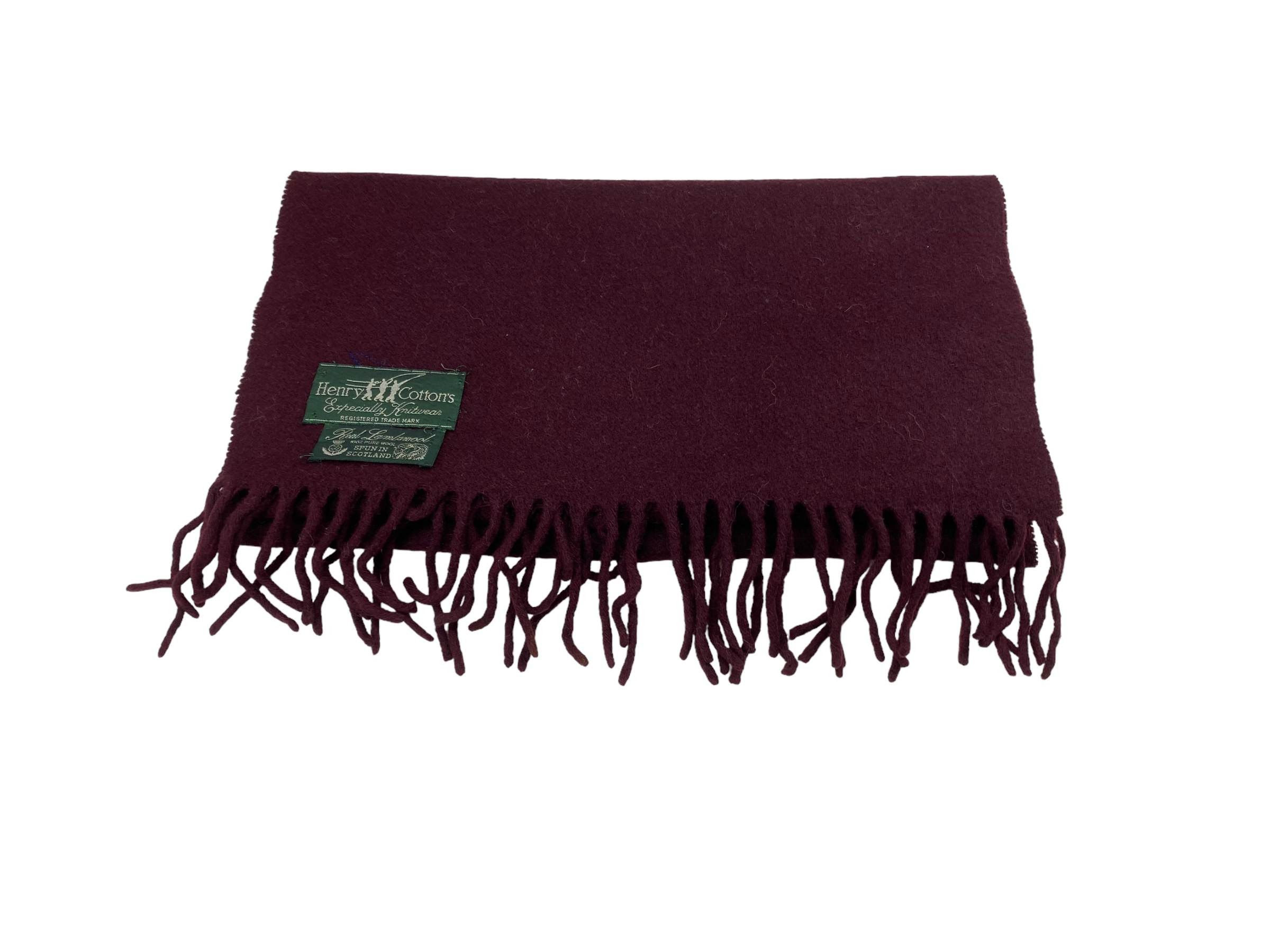 Henry Cotton's × Vintage Henry Cottons Pure LambsWool Vintage Scarf Made in Scotland Size ONE SIZE - 6 Thumbnail