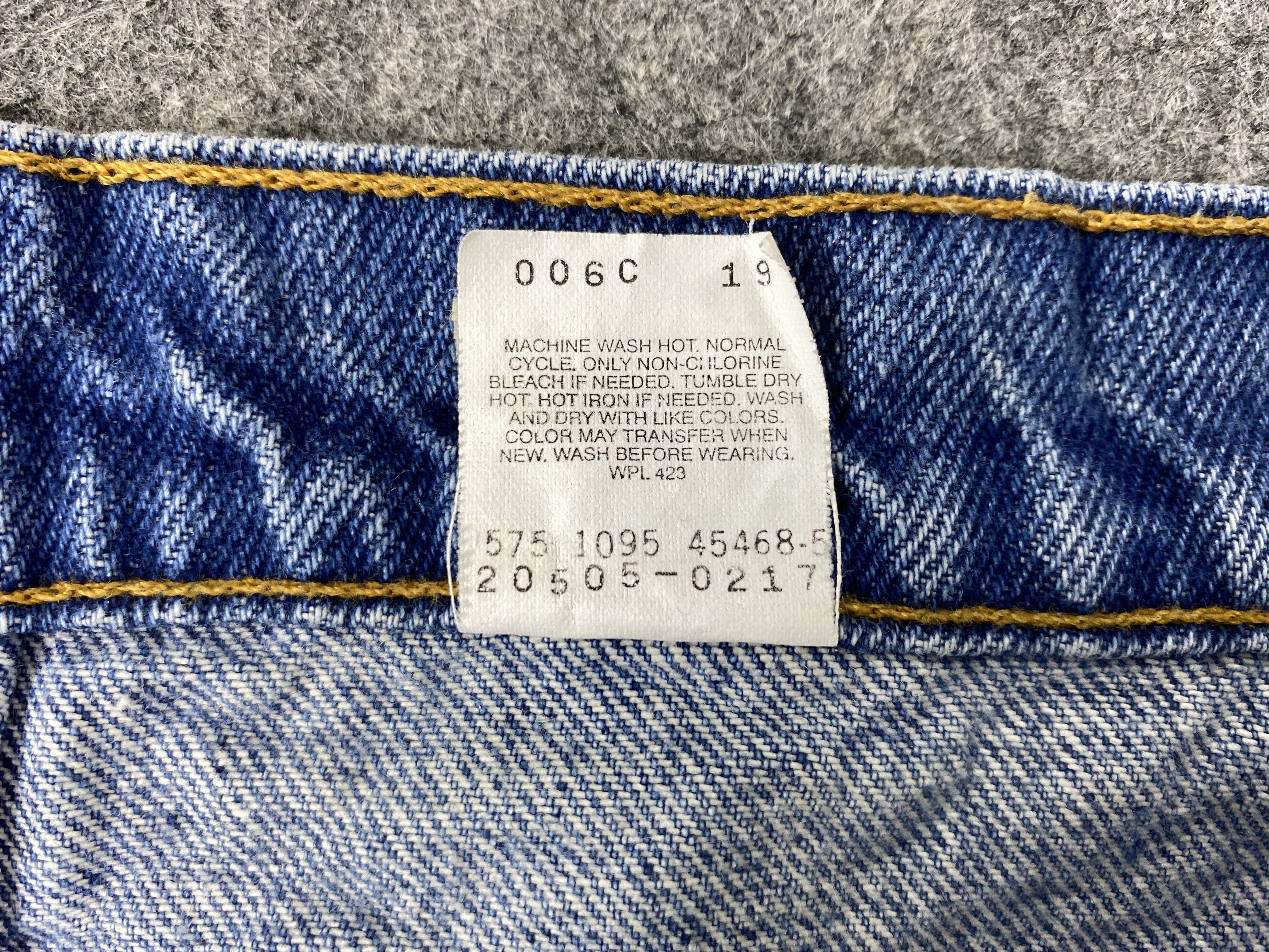 Levi's 90s Blue Vintage Levi's 505 USA Orange Tab Denim JN1821 Size US 36 / EU 52 - 6 Thumbnail