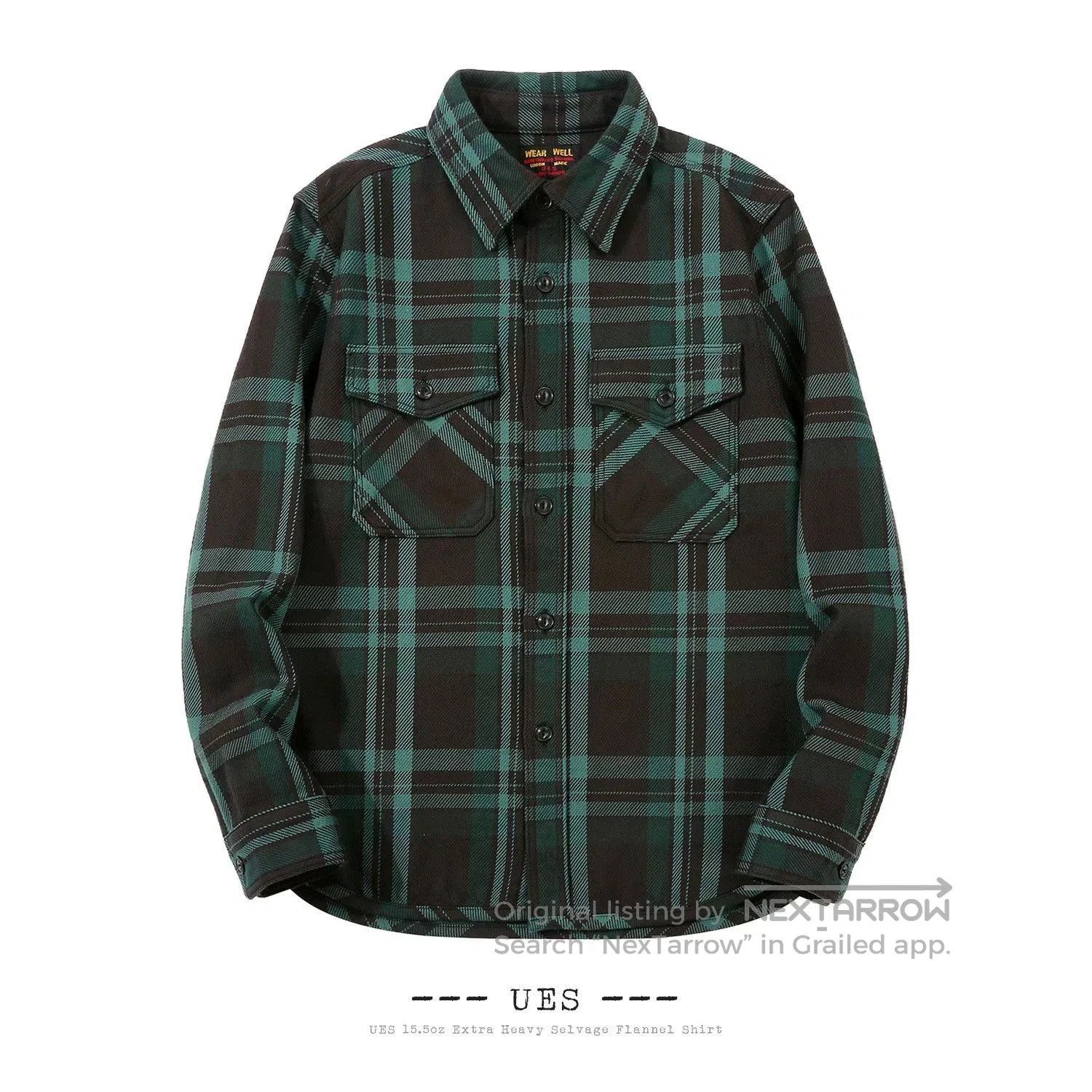 UES Japan UES 15.5oz Heavy Flannel Shirt. Size US XXL / EU 58 / 5 - 1 Thumbnail