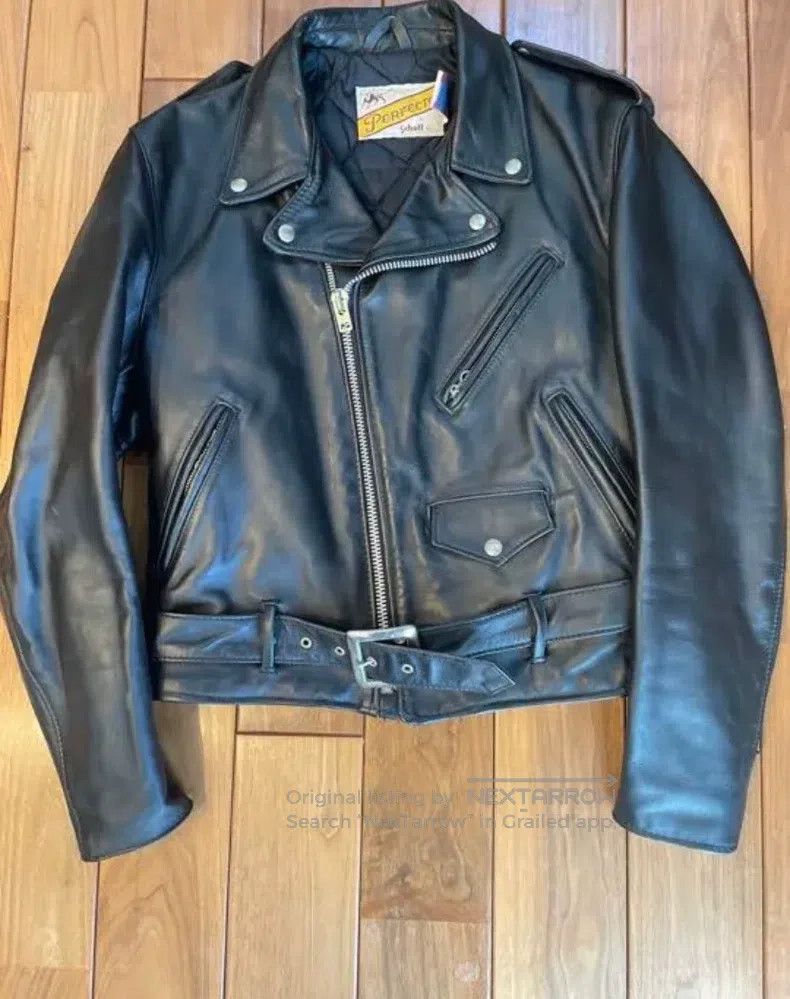 Schott Schott Leather coat Size US XXS / EU 40 - 5 Thumbnail
