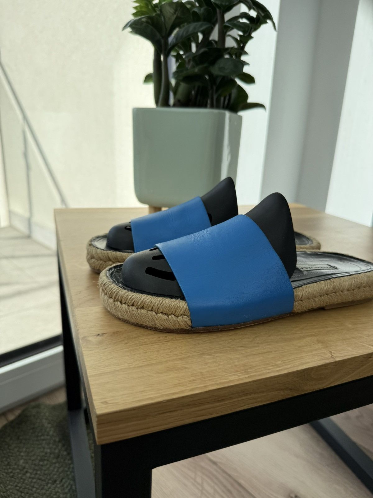 Balenciaga Balenciaga Leather Slide Sandal Size US 5.5 / EU 38 - 3 Thumbnail