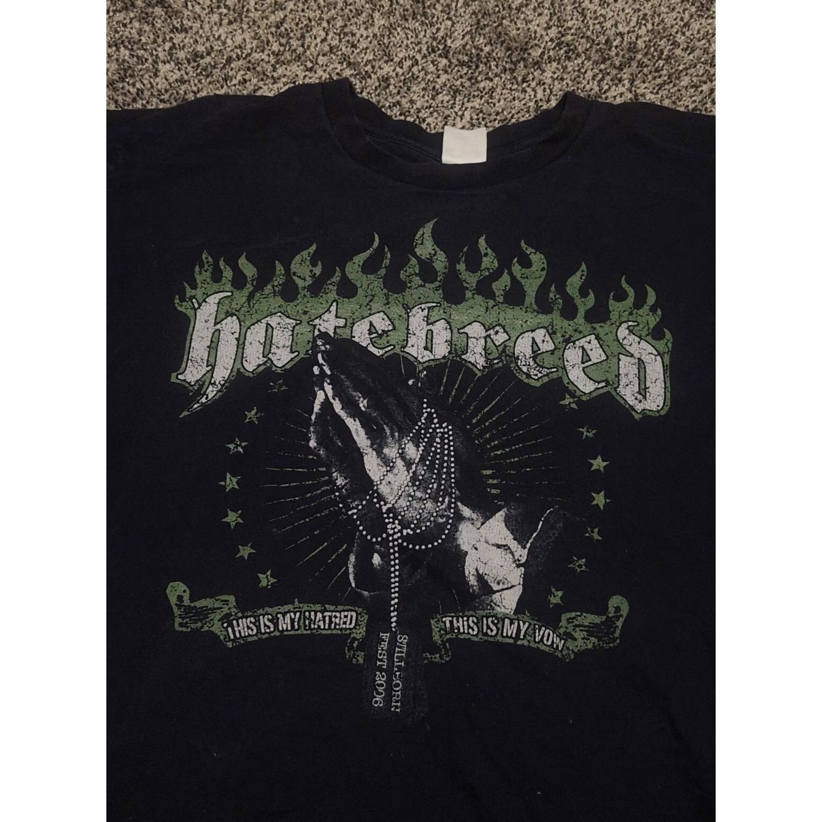 Fruit Of The Loom VINTAGE Hatebreed THIS IS MY HATRED STILLBORN FEST 2006 THIS IS MY VOW Rare Shirt Size US XXL / EU 58 / 5 - 3 Thumbnail