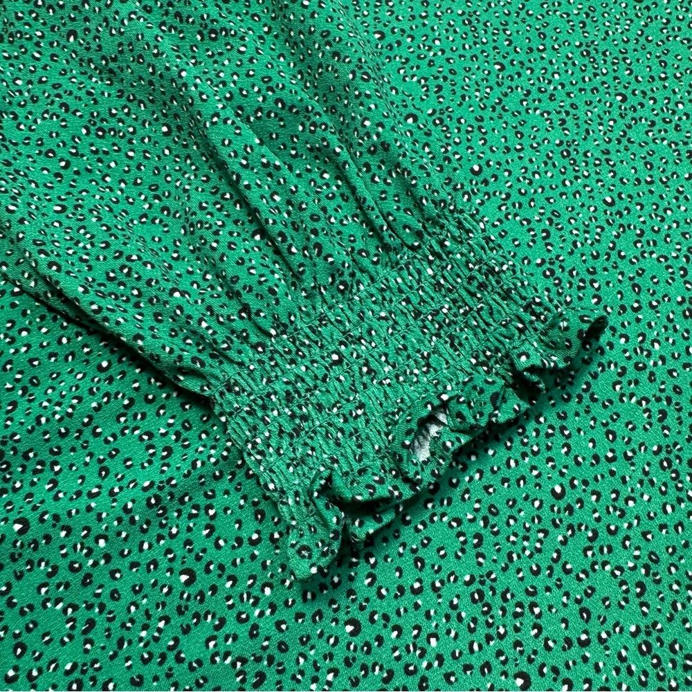 Adrianna Papell NWT New $79 Adrianna Papell Green Cheetah Print Long Sleeve Size XL / US 12-14 / IT 48-50 - 9 Thumbnail
