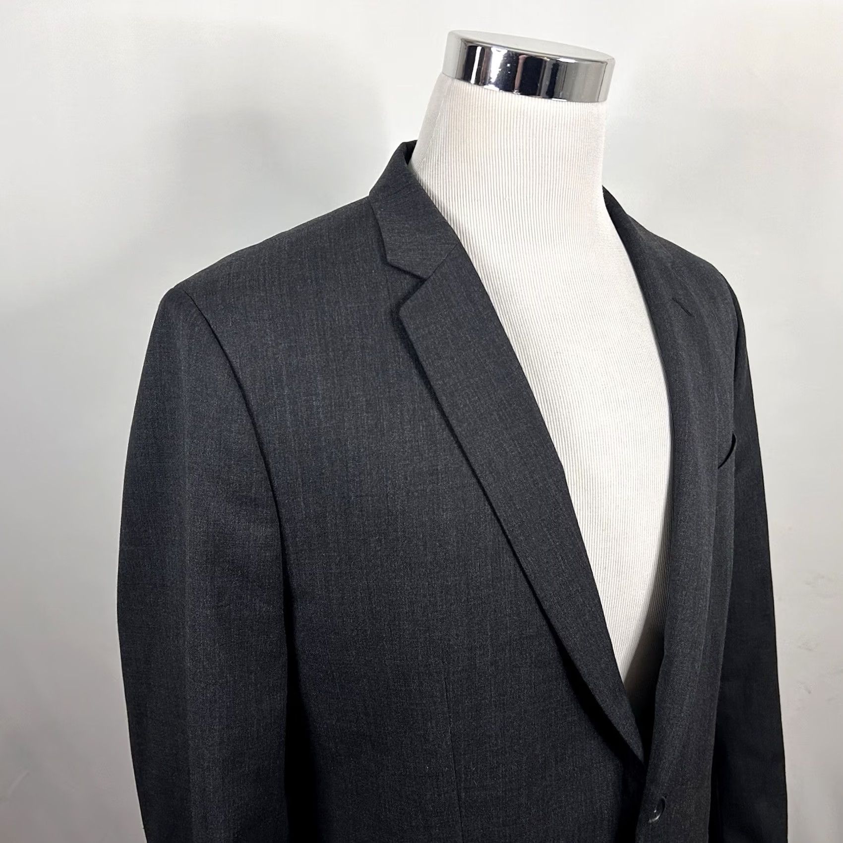 Banana Republic Banana Republic Sport Coat Gray Wool Blend Two-Button 46L Slim Fit Single-Breasted Men’s Jacket Size US XS / EU 42 / 0 - 2 Thumbnail