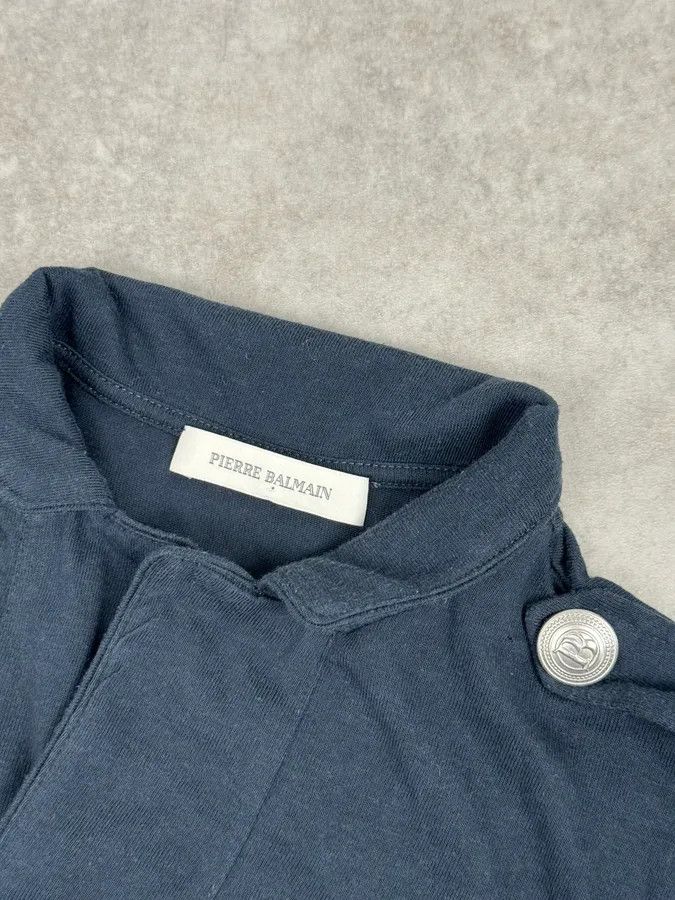 Pierre Balmain 2010s Pierre Balmain Navy Buttoned Striped Longsleeves Size US S / EU 44-46 / 1 - 8 Thumbnail