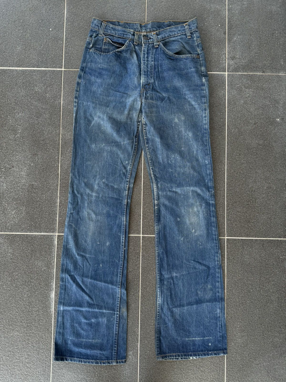 Levi's Vintage 70s Levi’s 517 Orange Tab 42Talon Flare Jeans Size US 31 - 2 Thumbnail