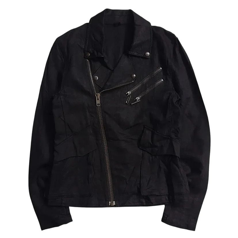Isamu Katayama Backlash Beams Japan Linen Double Collar Bikers Vkei Jacket Size US S / EU 44-46 / 1 - 2 Thumbnail
