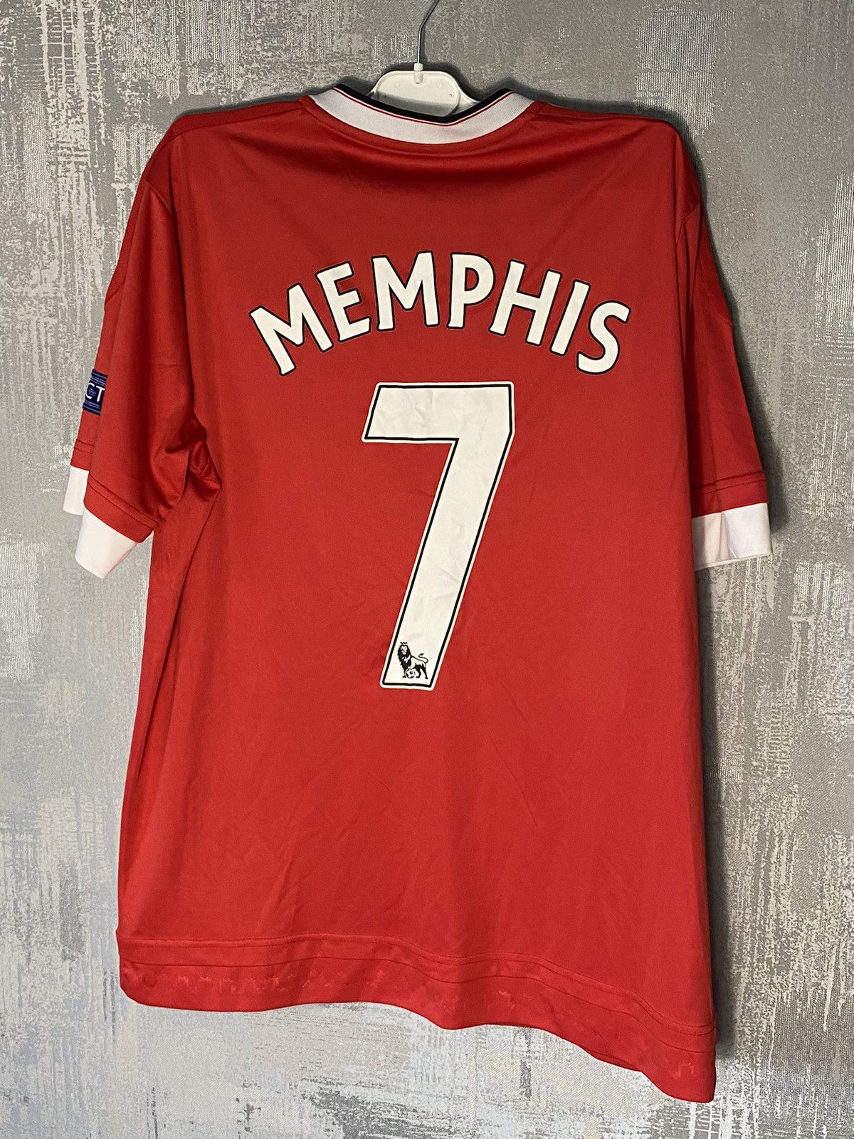 Adidas 2015 Manchester United Adidas Soccer Jersey #7 Memphis Depay Size US XL / EU 56 / 4 - 2 Thumbnail