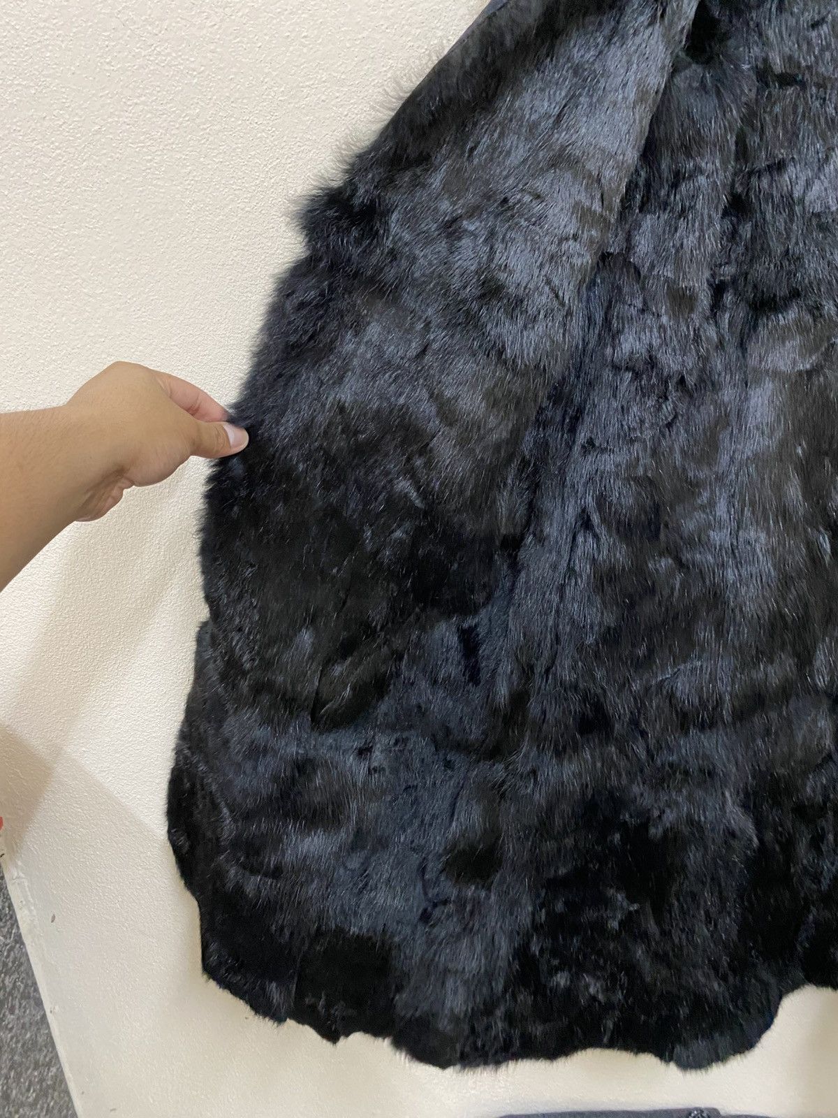 Bajra Vtg 80s Bajra Leather Jacket Fur Black Size US M / EU 48-50 / 2 - 8 Thumbnail