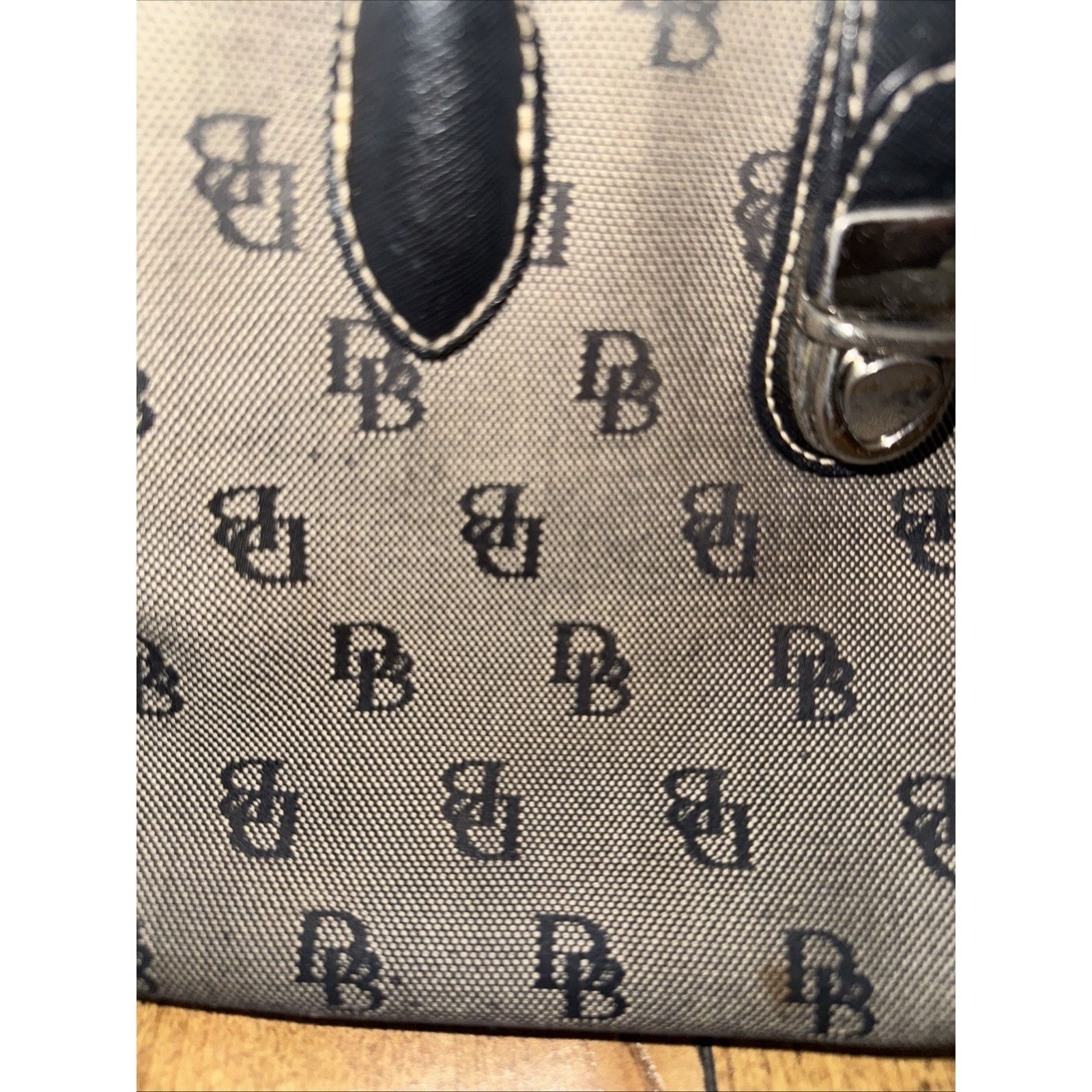 Dooney & Bourke Vintage Dooney & Bourke Monogram Purse Tote Bag Y2K Brown Size ONE SIZE - 2 Thumbnail