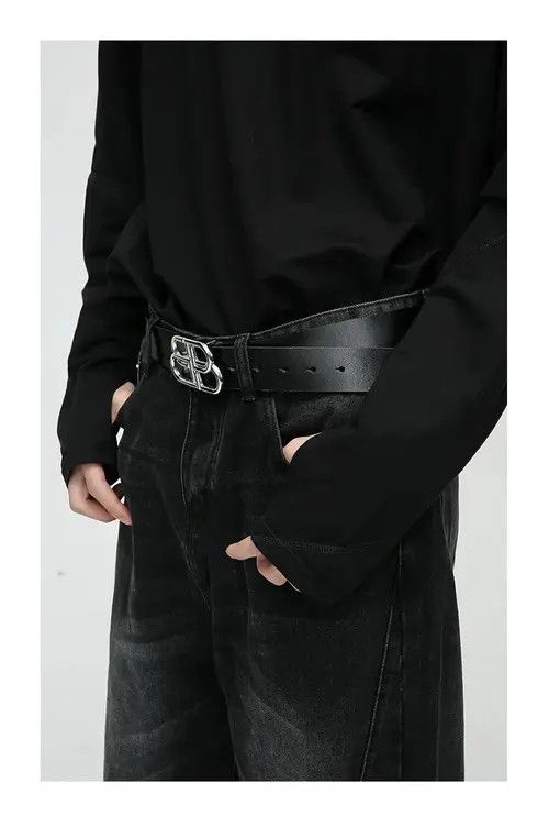 VIBE Washed Black Baggy Denim Jeans Size US 33 - 4 Thumbnail