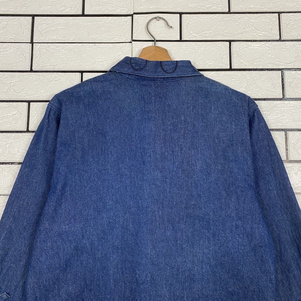 Indigo 🔥HICKORY CHORE DENIM JACKET HIKOOSEN ISSEY MIYAKE Size US M / EU 48-50 / 2 - 9 Thumbnail