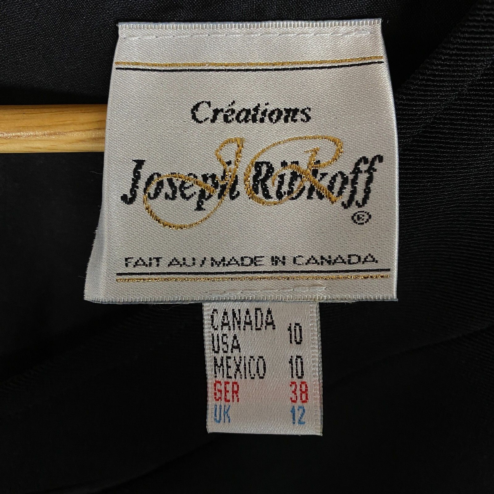 Joseph Ribkoff Joseph Ribkoff Dress Women's Size UK 12 Black Long Sleeve ` Size XL / US 12-14 / IT 48-50 - 7 Thumbnail