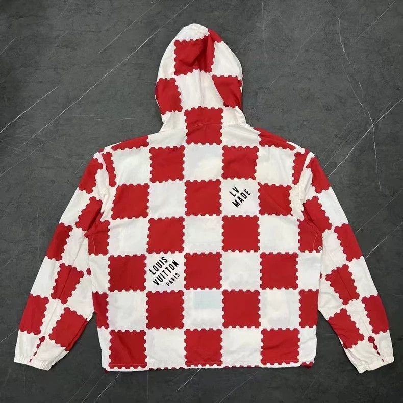 Louis Vuitton Louis Vuitton Red and White Checkered Jacket-2506 Size US L / EU 52-54 / 3 - 2 Thumbnail
