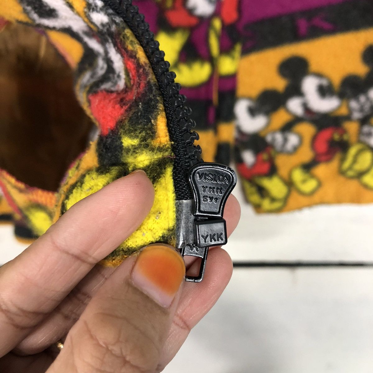 Japanese Brand 📌Vintage Mickey Mouse Zipper Fleece Jackey Navajo Design Size US S / EU 44-46 / 1 - 19 Thumbnail
