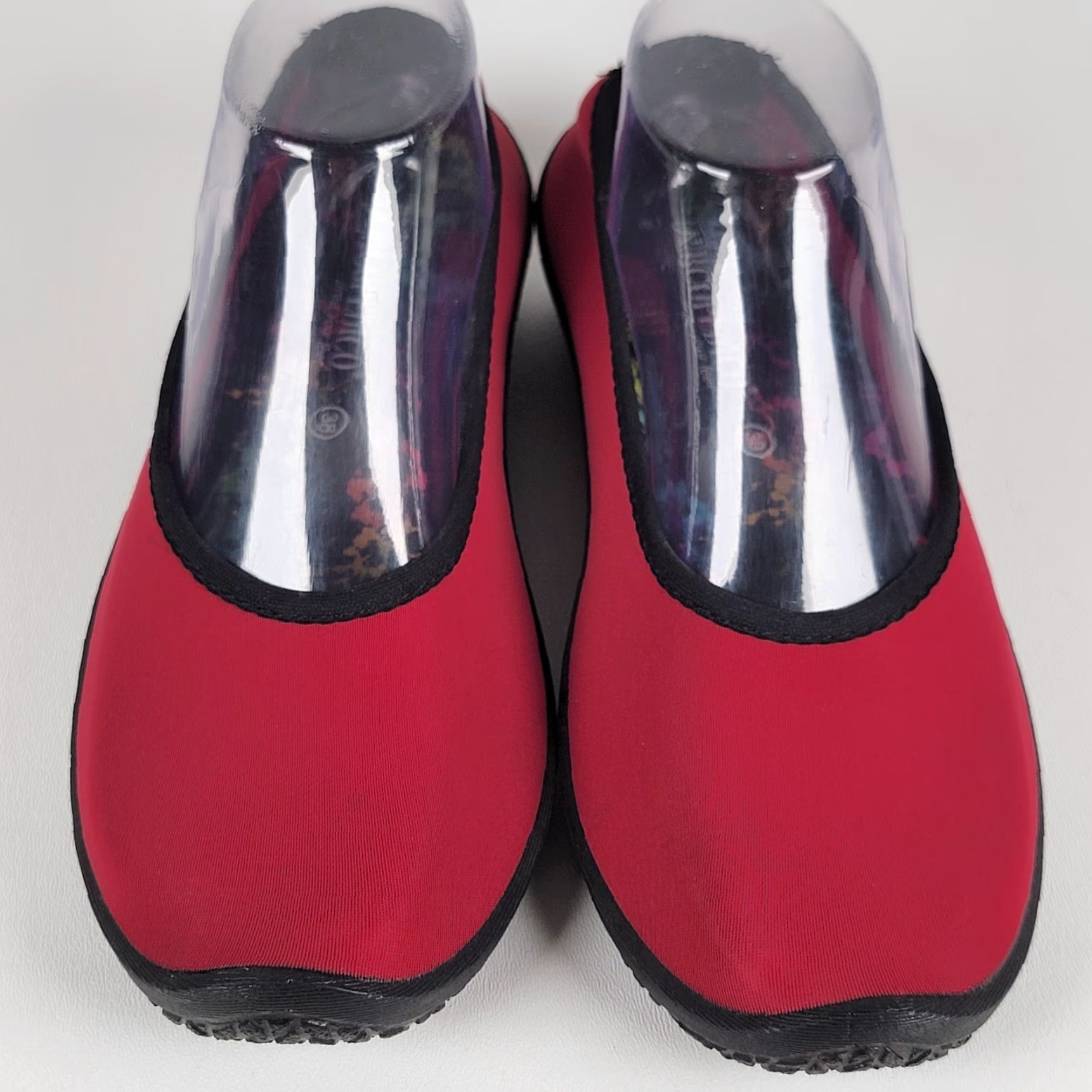 Vintage Arcopedico Easy Walk Experience Slip-On Loafers Womens US 8 EUR 38 Red Solid Stretch Adjustable Travel Casual ManMade Upper Portugal Size US 8 / IT 38 - 2 Thumbnail