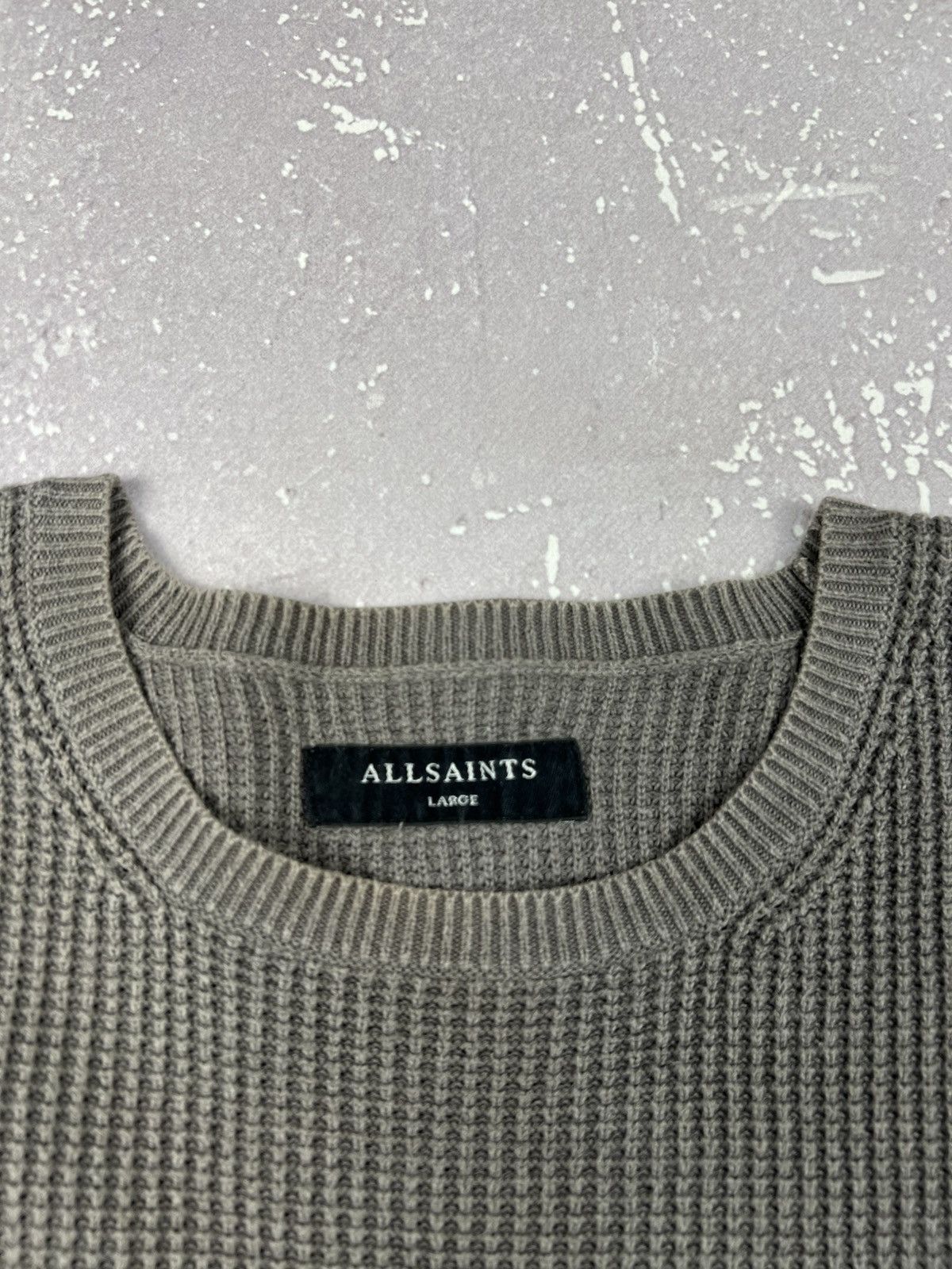 Allsaints Allsaints Trias Crew Heavy Knit Cotton Sweater Size US L / EU 52-54 / 3 - 6 Thumbnail