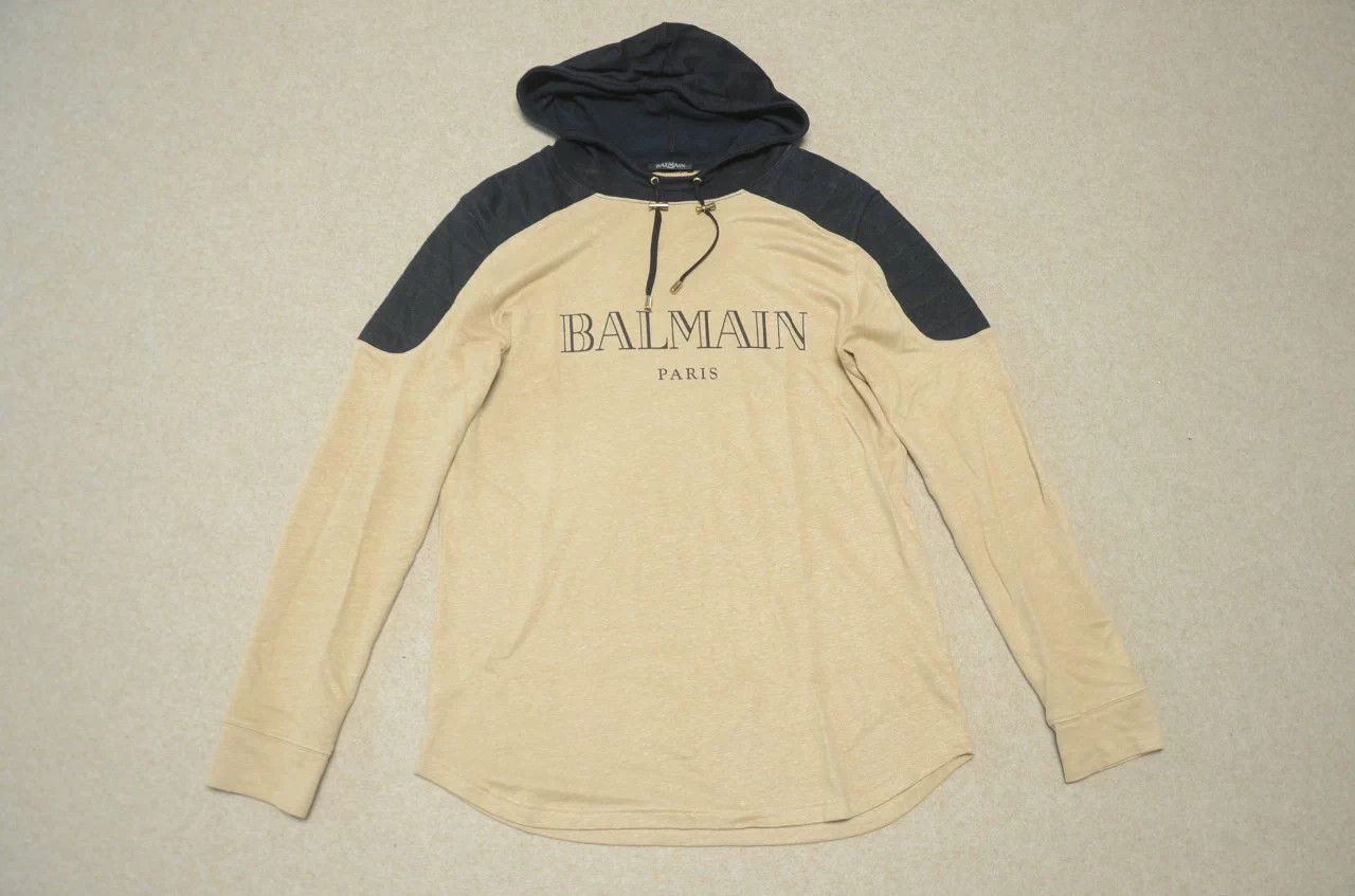 Balmain Balmain Mainline Big Logo Hoodie Thin Oversized XS Size US XS / EU 42 / 0 - 1 Thumbnail