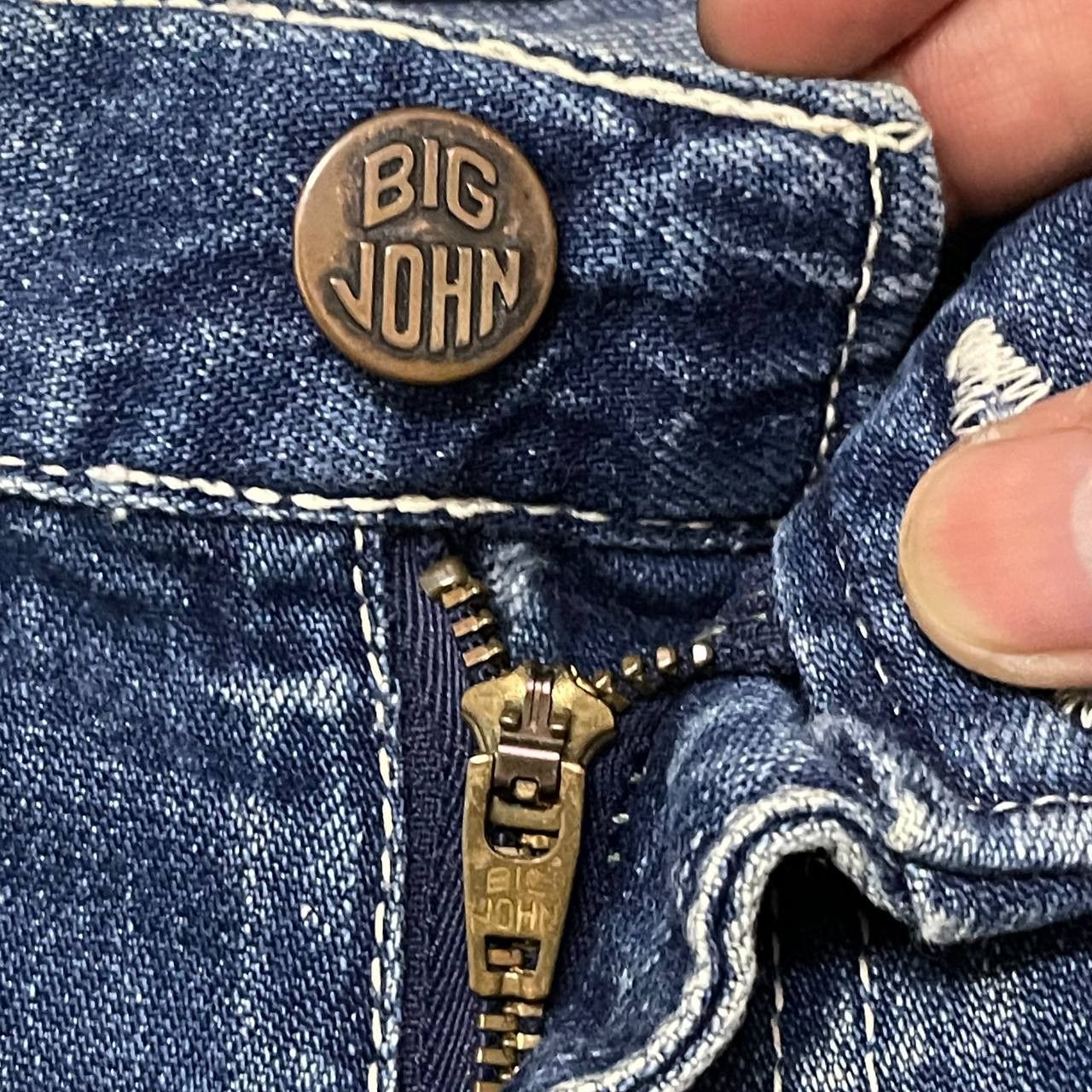 Big John Vintage Big John Cargo Denim Jeans Size US 33 - 5 Thumbnail