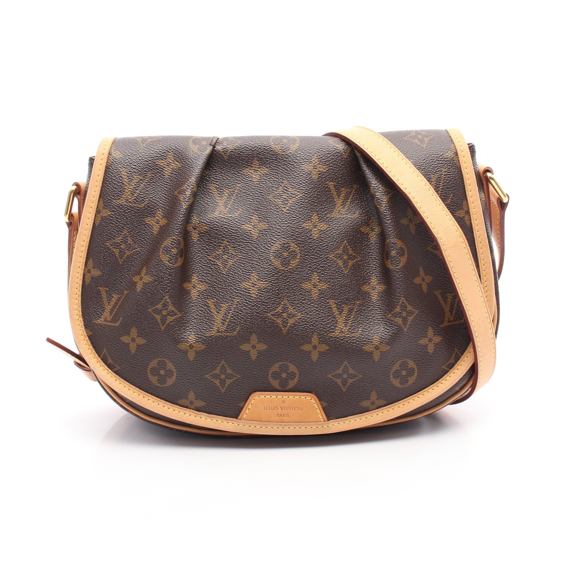 Louis Vuitton Louis Vuitton Menilmontant Pm Monogram Shoulder Bag Leather Brown Size ONE SIZE - 1 Thumbnail