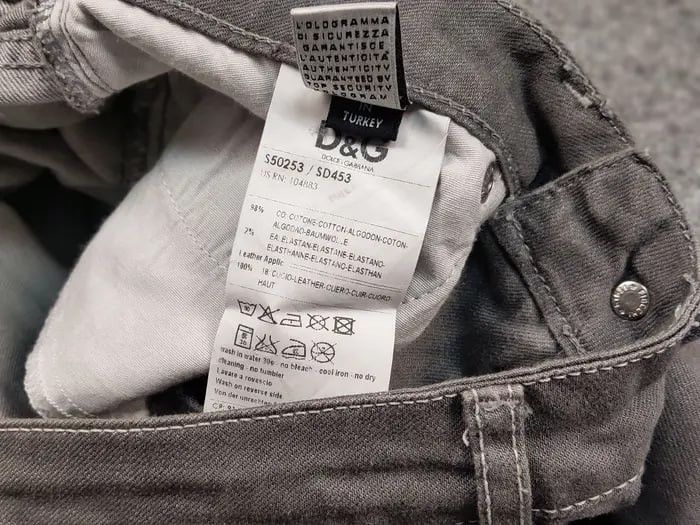 Dolce & Gabbana Vintage 90's Dolce & Gabbana Straig Women's Gray Denim Jeans Size 25" / US 0 / IT 36 - 20 Thumbnail