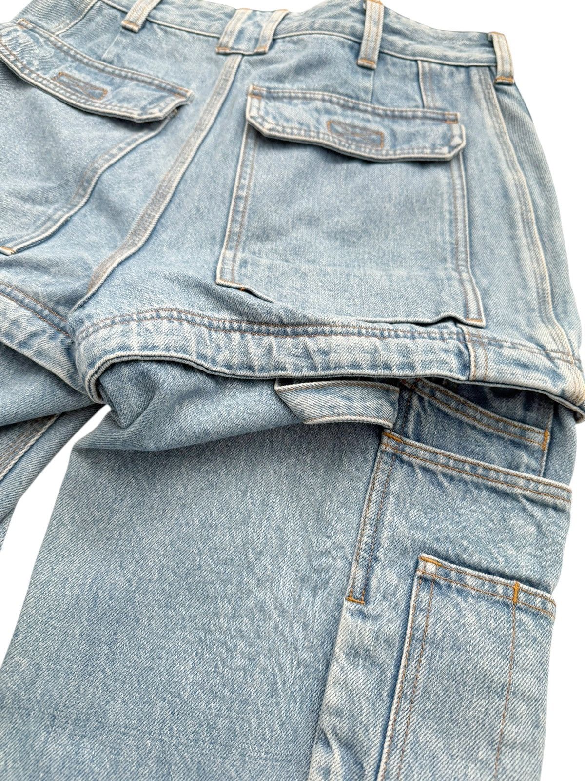 Balenciaga 2017 Convertible Denim Cargo Pants Size US 30 / EU 46 - 6 Thumbnail