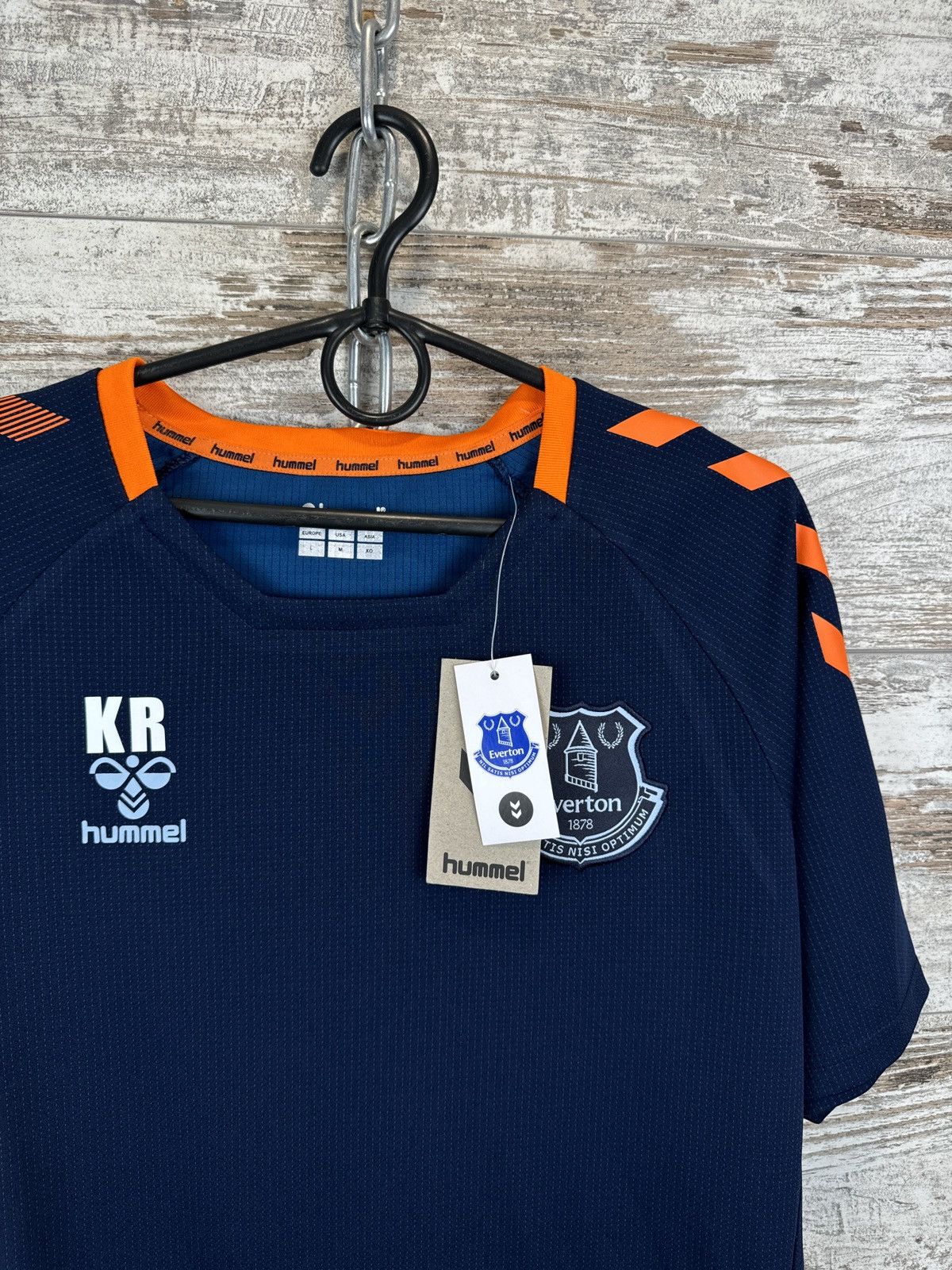 Hummel Mens Hummel Everton FC T-shirt soccer jersey home away Size US L / EU 52-54 / 3 - 3 Thumbnail