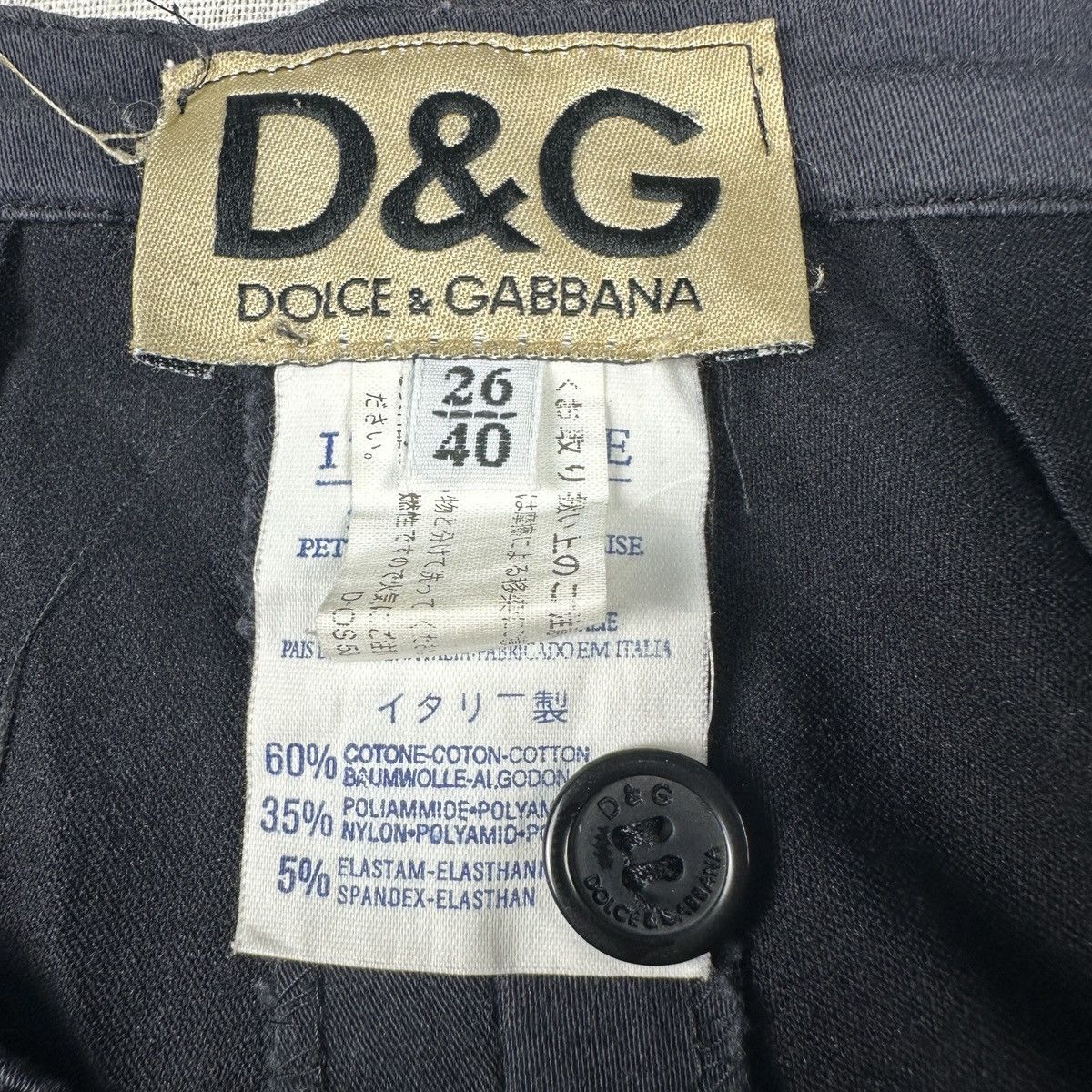 Dolce & Gabbana Dolce & Gabbana Flare Trousers Split Hem Black Size 26" / US 2 / IT 38 - 2 Thumbnail