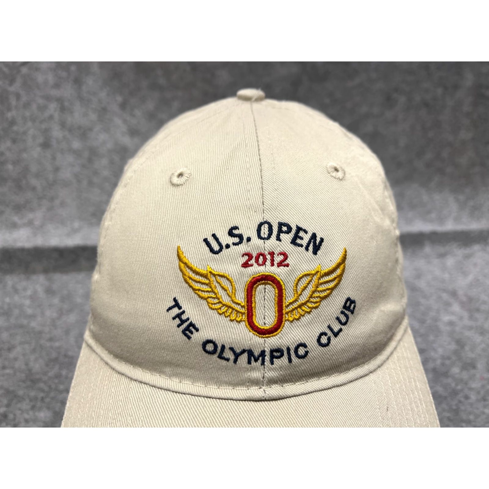 Vintage USGA Hat Cap Strap Back Adult One Size Ivory Cotton 2012 US Open The Olympic Club Size ONE SIZE - 2 Thumbnail