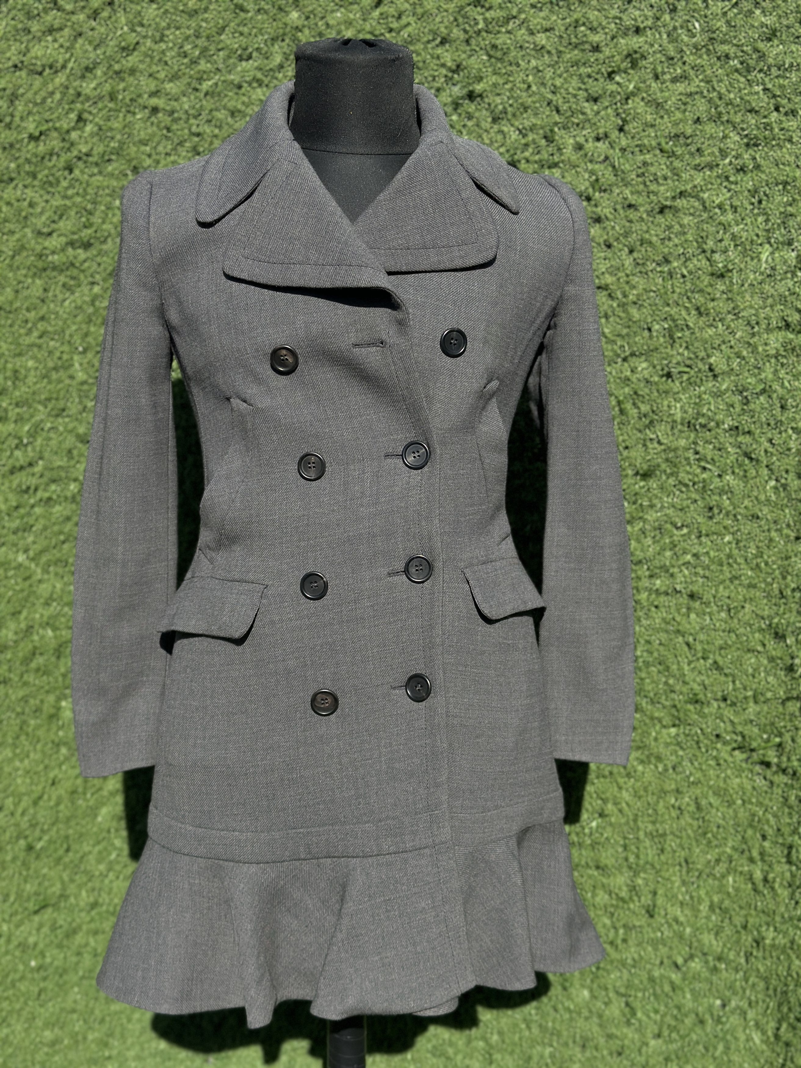 Prada Prada IT40 Double Breasted Peacoat Jacket Tailored Fit Size S / US 4 / IT 40 - 1 Thumbnail