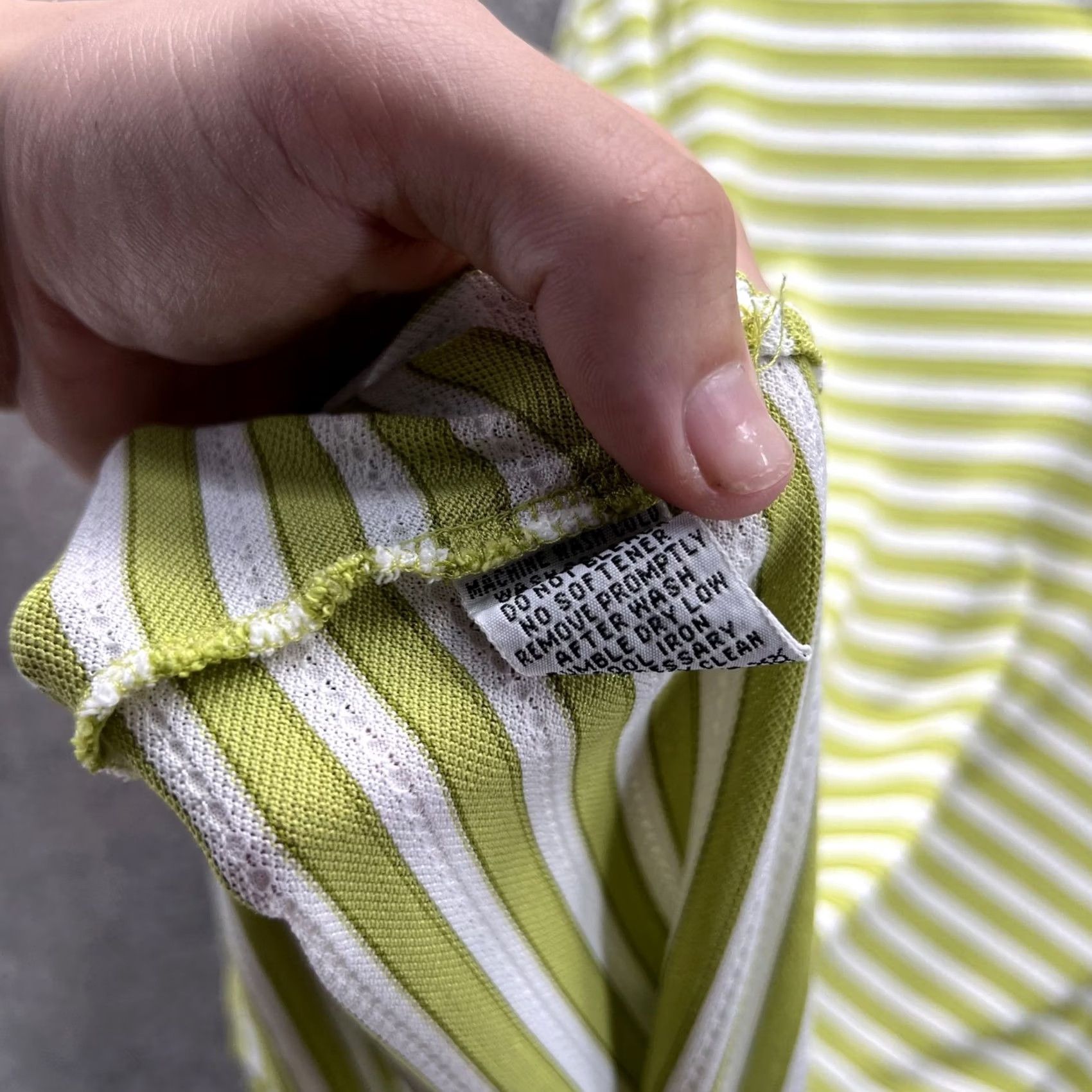 Tommy Bahama Tommy Bahama Golf Polo Shirt Mens L Green Stripe Knit Short Sleeve Casual Size US L / EU 52-54 / 3 - 4 Thumbnail