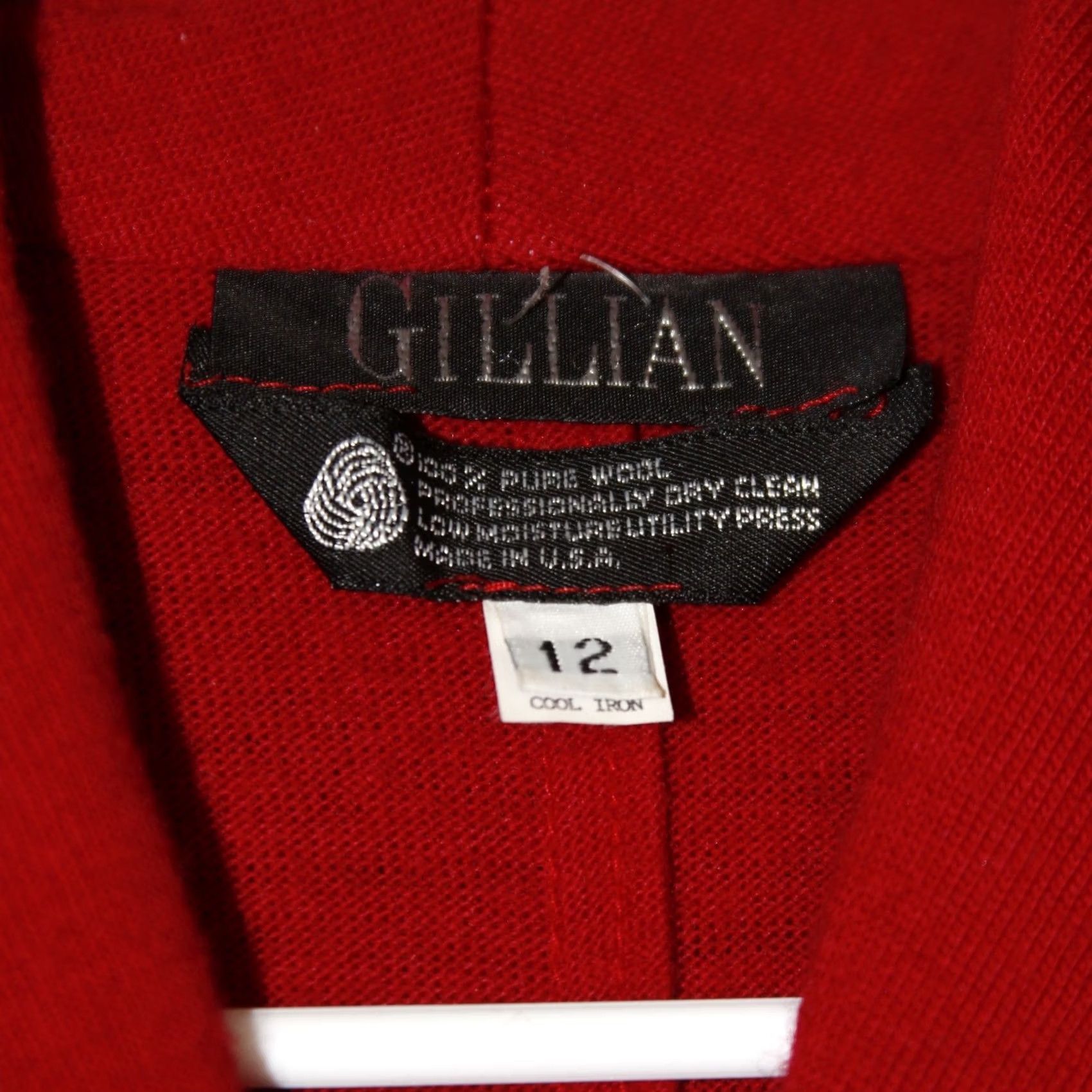 Vintage VINTAGE Neiman Marcus Gillian Coat Dress Size 12 Red 100% Wool Women's Size XL / US 12-14 / IT 48-50 - 4 Thumbnail