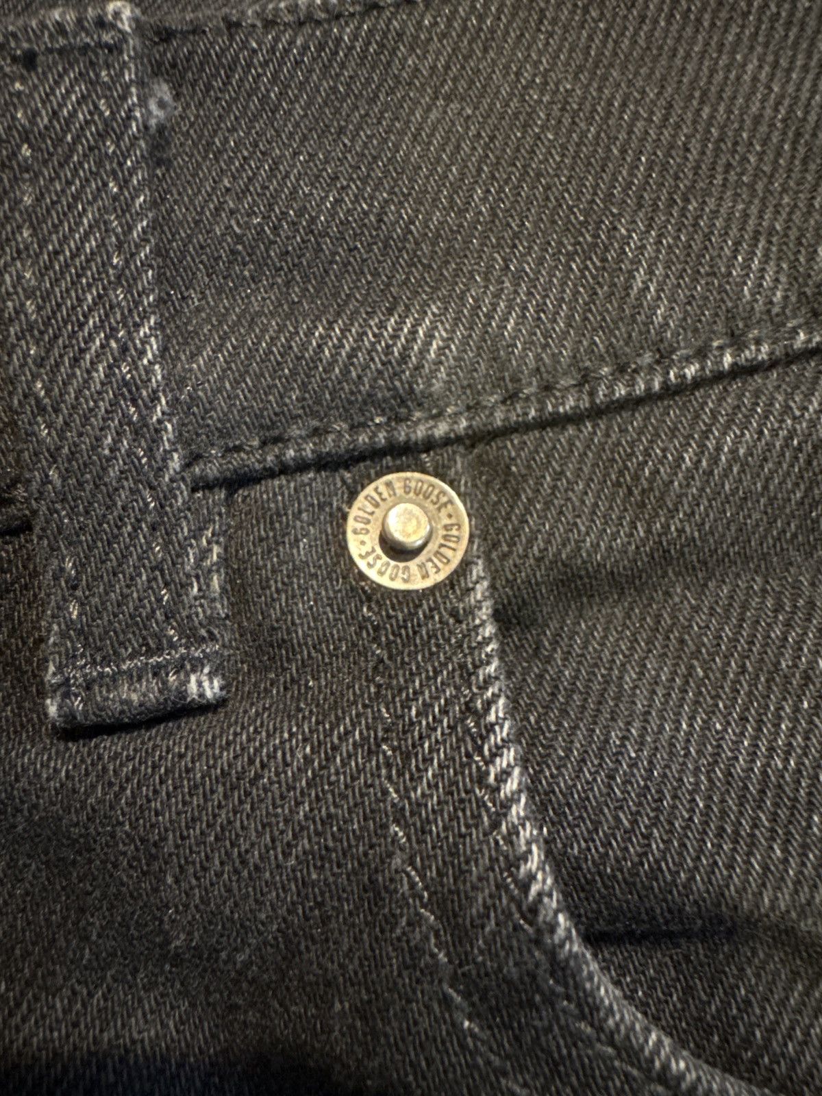 Golden Goose Golden Goose Mens Black Slim Jeans Size US 35 - 8 Thumbnail
