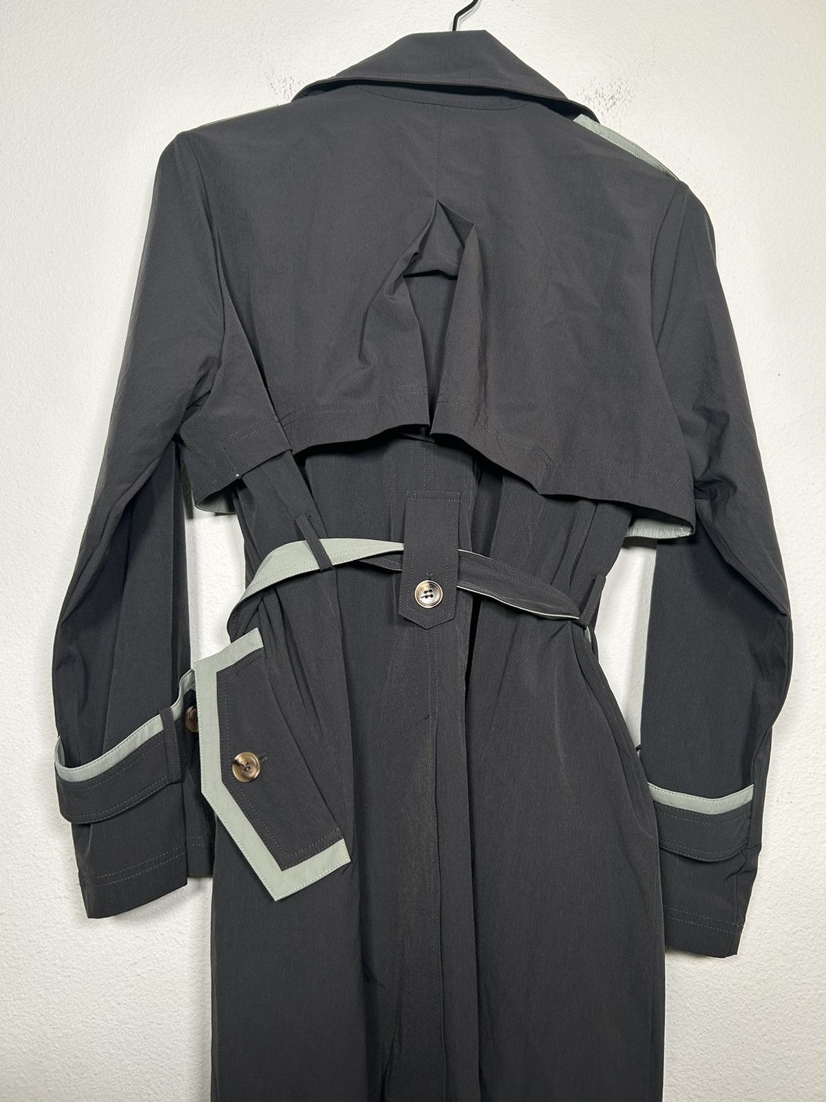 Toteme Nylon Double Breasted Belted Trench coat Size S / US 4 / IT 40 - 3 Thumbnail