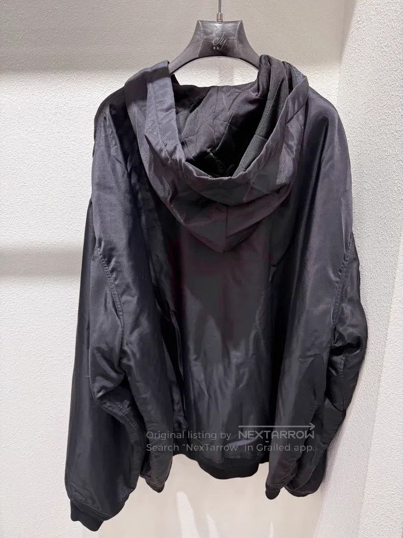 Balenciaga Balenciaga Black Embroidered Nylon Cotton Jacket Size US S / EU 44-46 / 1 - 3 Thumbnail