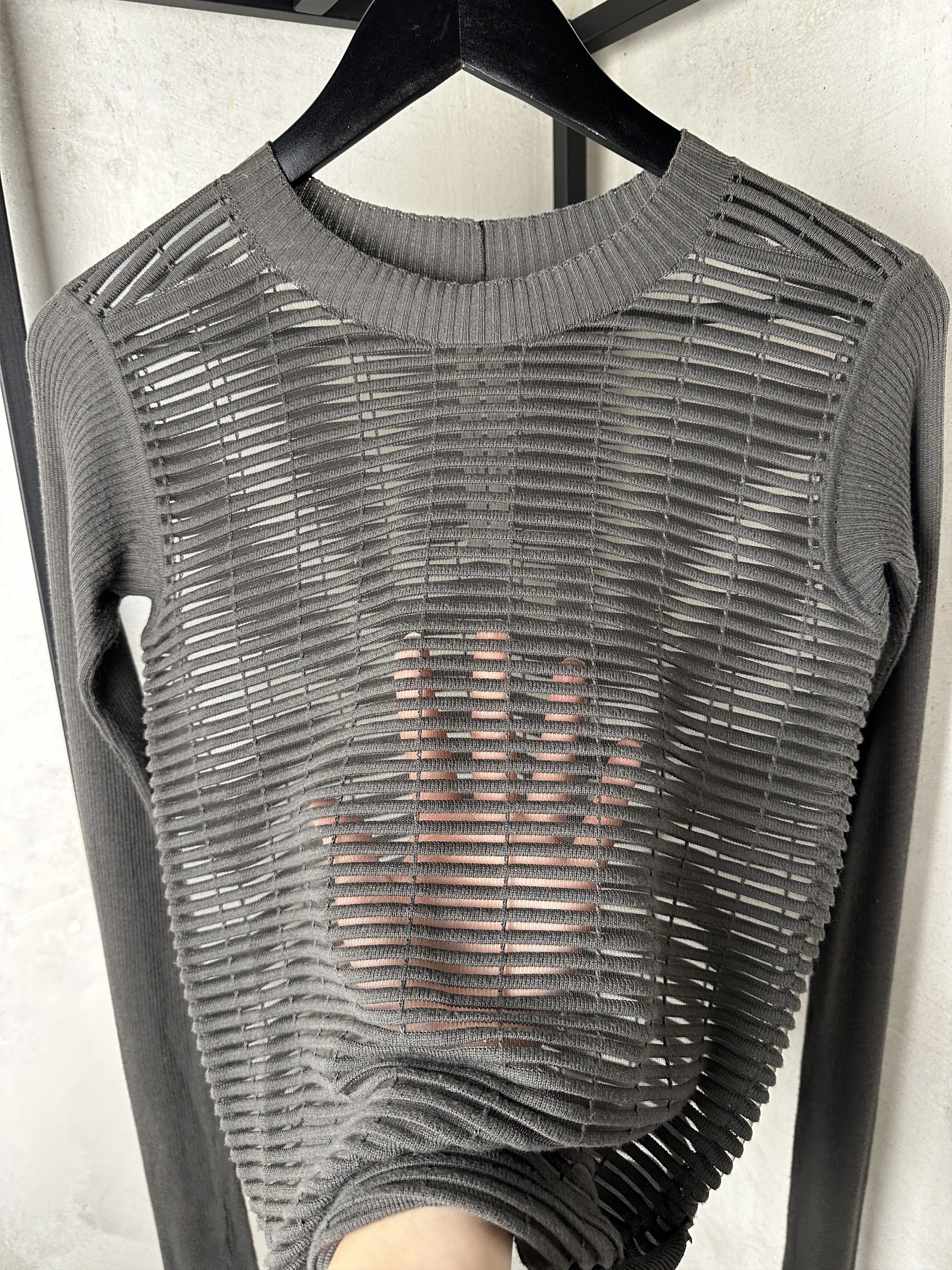 Rick Owens Rick Owens Faun SS15 Stripped Crewneck Longsleeve Size S / US 4 / IT 40 - 5 Thumbnail