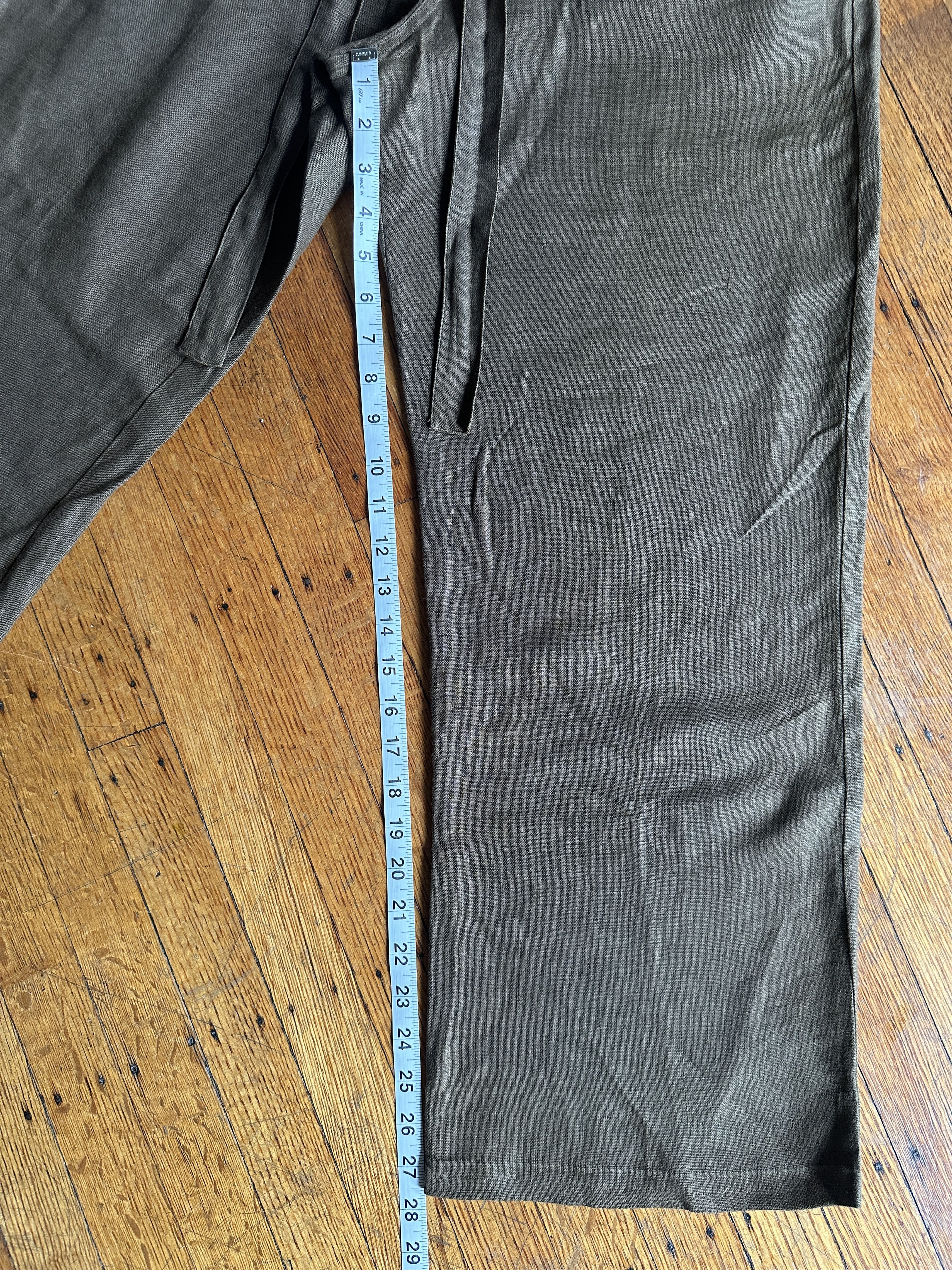 Banana Republic Vintage Banana Republice wide leg linen pants wmn's sz 6 Size 26" / US 2 / IT 38 - 9 Thumbnail