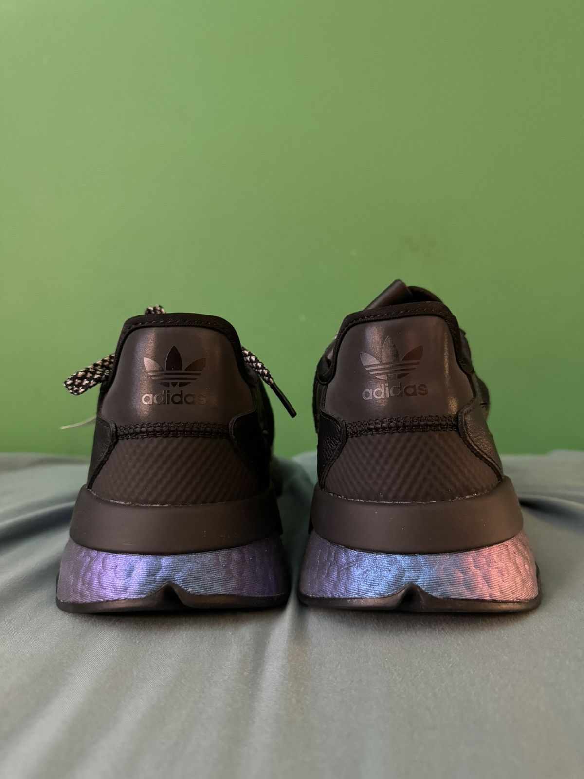 Adidas Adidas Nite Jogger Black Metallic Boost 2019 Size US 13 / EU 46 - 3 Thumbnail