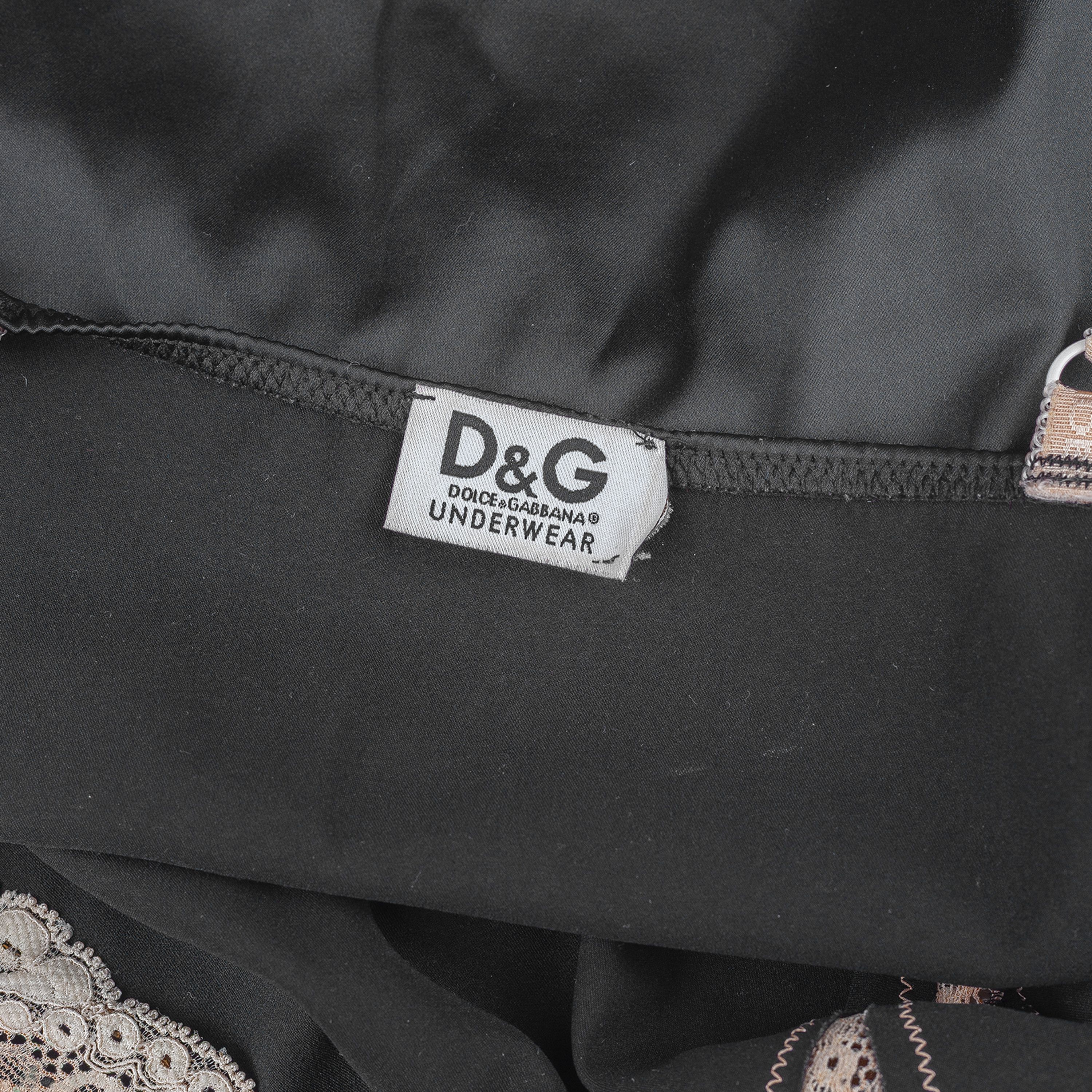 Dolce & Gabbana Dolce & Gabbana Vintage Black Lace Top Size L / US 10 / IT 46 - 3 Thumbnail