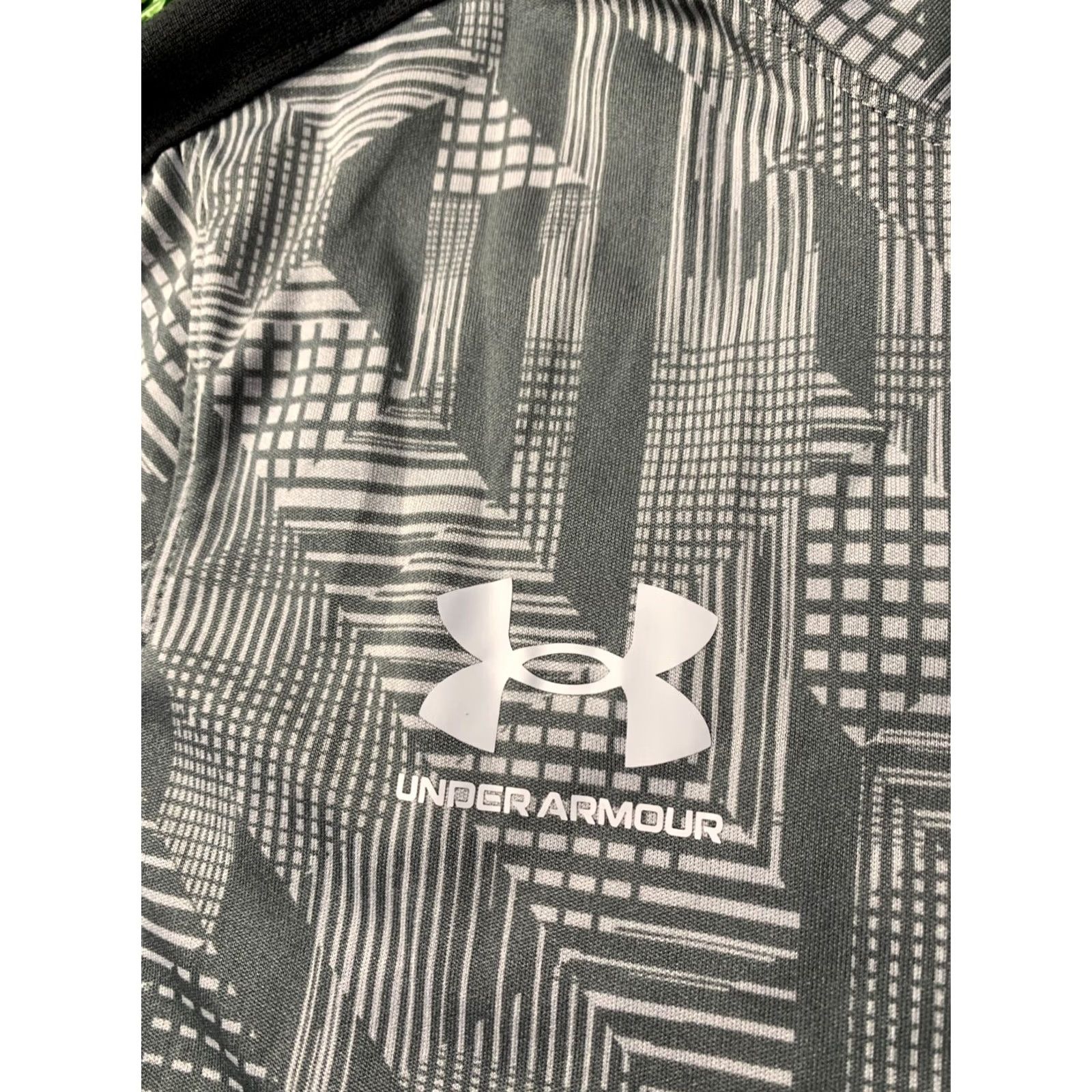 Under Armour Under Armour T-Shirt Men's Training Compression Shirt Jersey 2023 M Gray and Black Short Sleeve Classic Fit Regular Size M Size US M / EU 48-50 / 2 - 3 Thumbnail