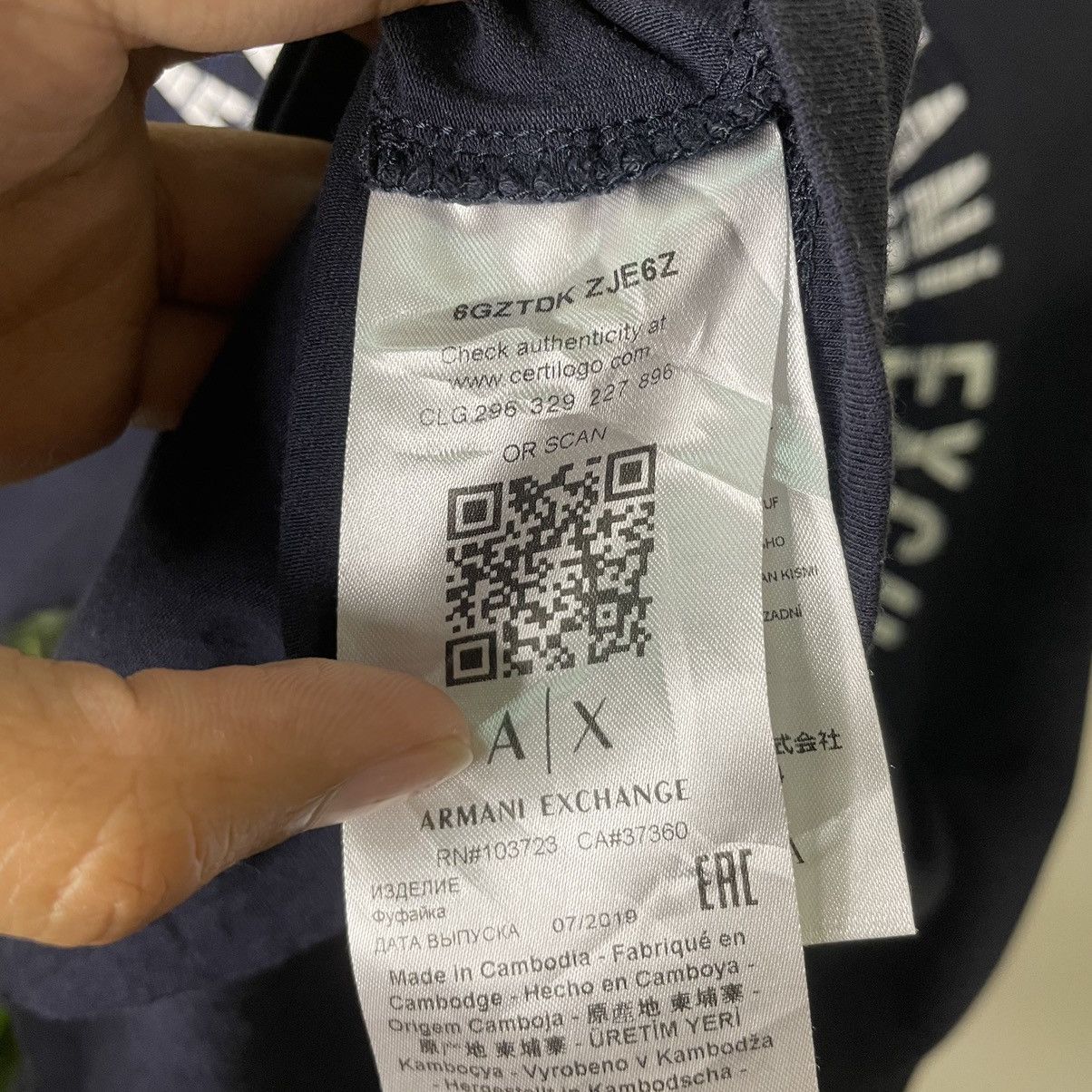 Armani Exchange Armani Exchange A/X T Shirt Size US M / EU 48-50 / 2 - 5 Thumbnail