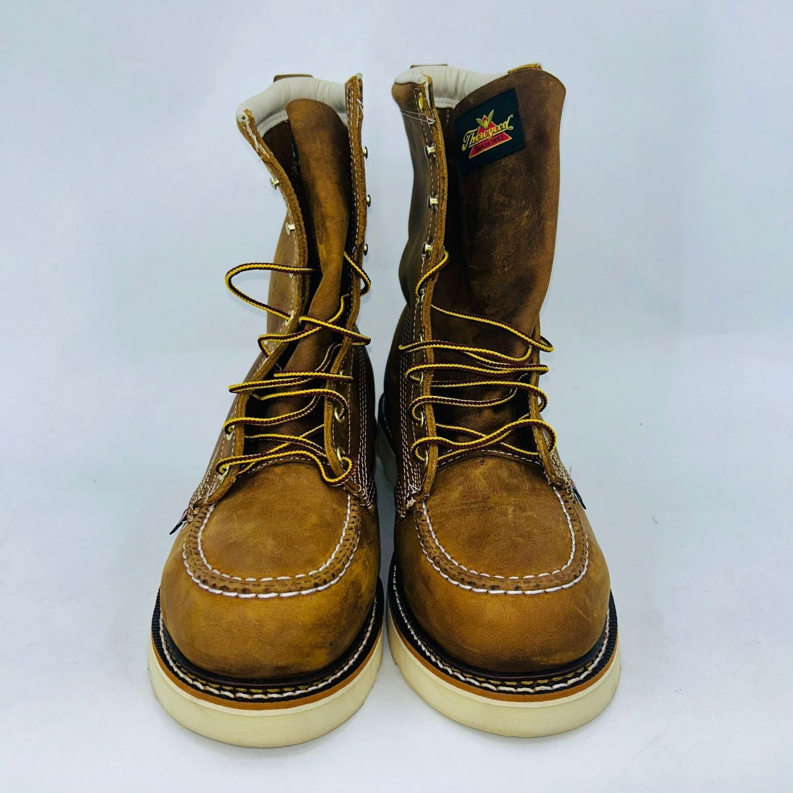 Thorogood THOROGOOD MEN'S 8" MOC TOE COMFORTABLE WORK BOOTS SIZE 11.5D Size US 11.5 / EU 44-45 - 2 Thumbnail