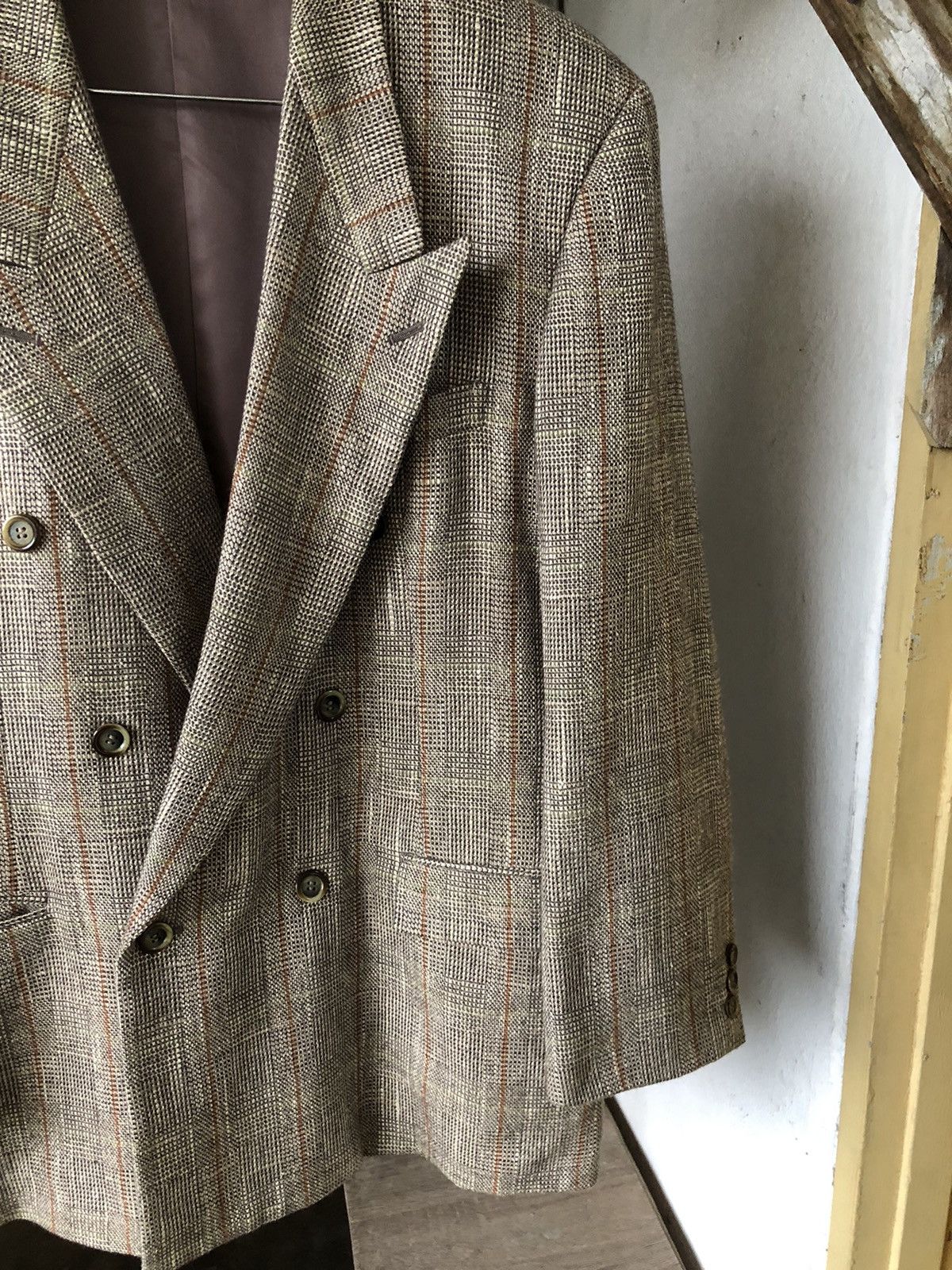 Issey Miyake Vintage Issey Miyake Tete Homme Tweed Wool Blend Silk Jacket Size US M / EU 48-50 / 2 - 5 Thumbnail