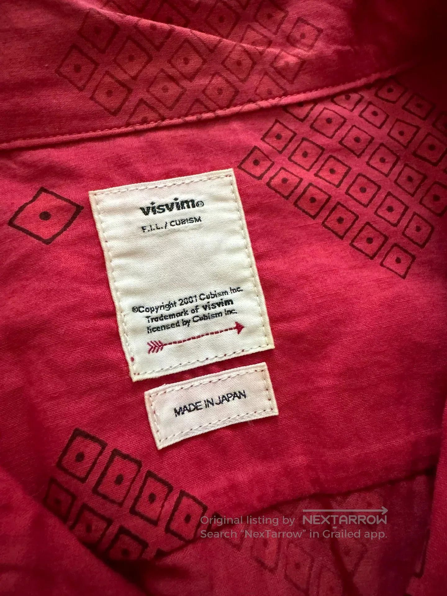 Visvim visvim wallis short sleeve shirt in red. Size US M / EU 48-50 / 2 - 2 Thumbnail