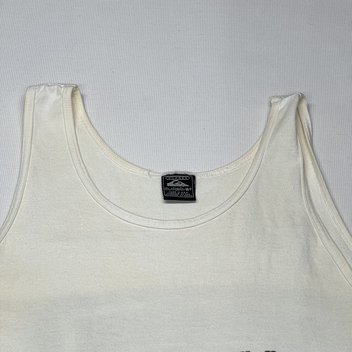 Quiksilver × Vintage Quiksilver Tee Shirt White Sleeveless Tank Graphic Logo Size US XL / EU 56 / 4 - 5 Thumbnail