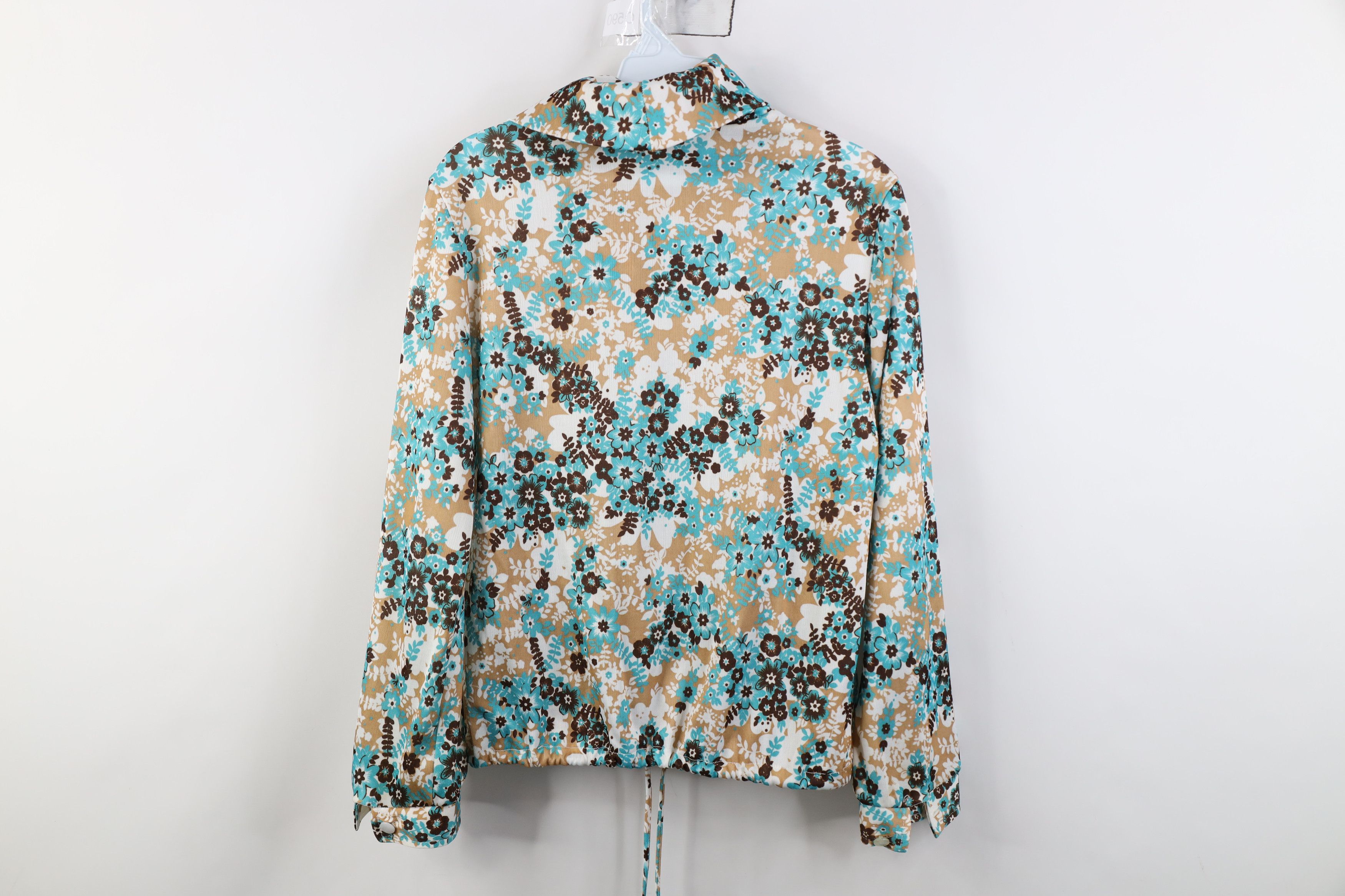 Vintage Vintage 70s Streetwear Boho Chic Flower Turtleneck Shirt Size M / US 6-8 / IT 42-44 - 12 Thumbnail