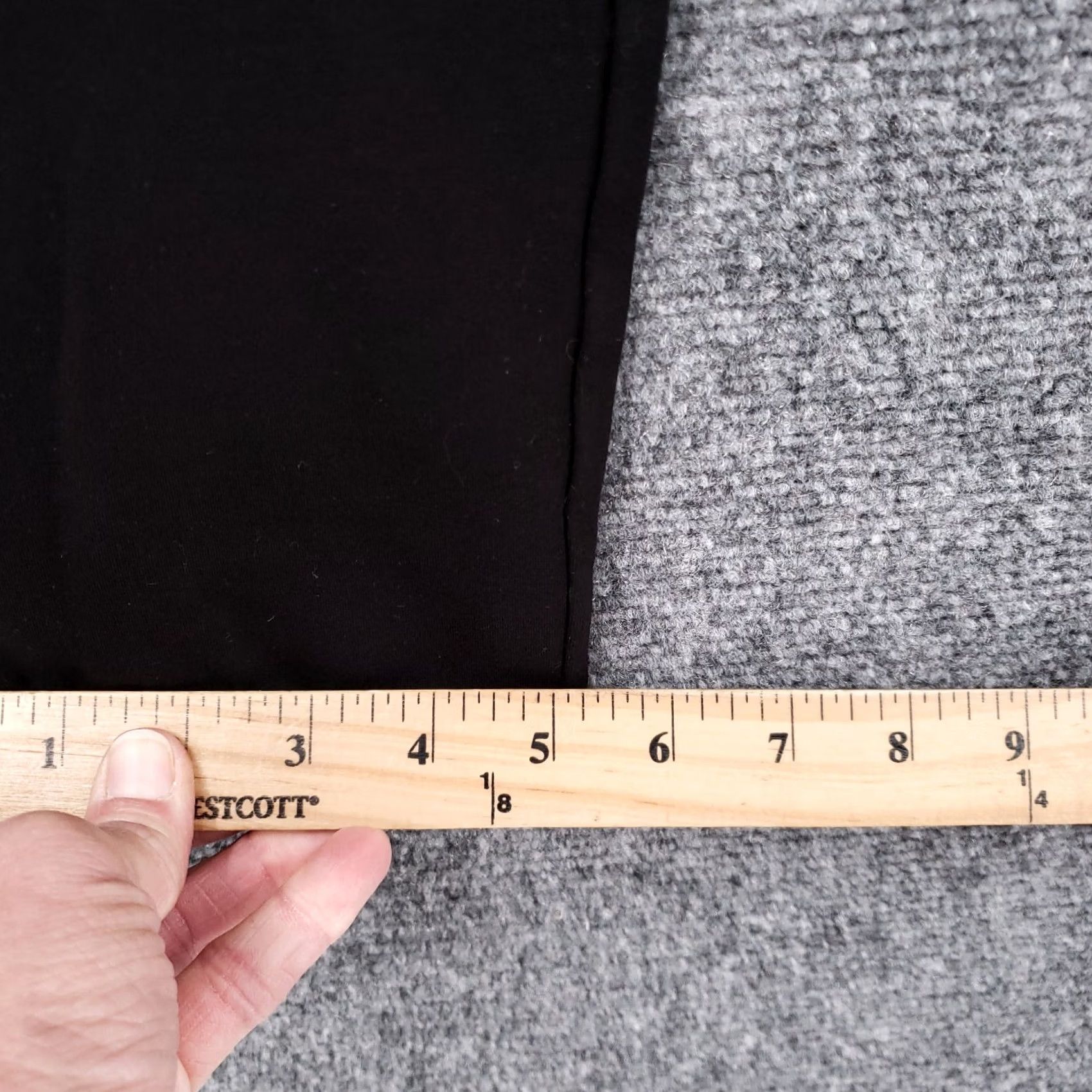 Vintage Betabrand Pants Women Medium Long Black Yoga Ankle Stretch Elastic Waist Pull On Size 32" / US 10 / IT 46 - 4 Thumbnail