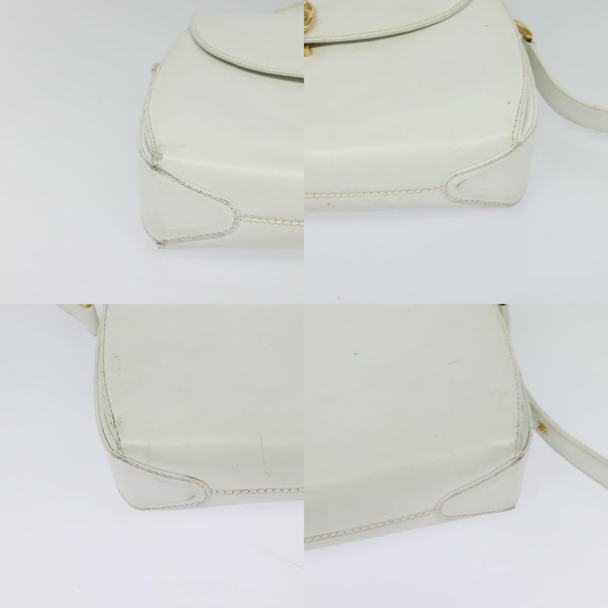 Gucci GUCCI Shoulder Bag Leather White Gold Size ONE SIZE - 10 Thumbnail