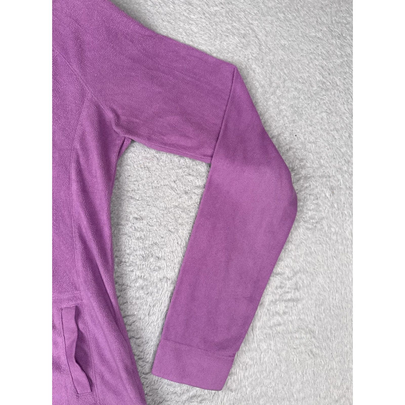 KangaROOS Columbia Hoodie XS Purple Fleece Pullover Hooded Kangaroo Pocket Outdoor Hiking Womens Size XS / US 0-2 / IT 36-38 - 2 Thumbnail
